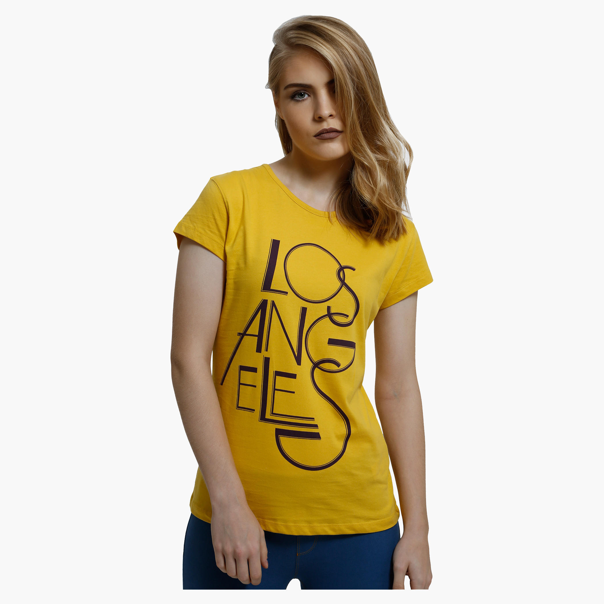 Printed T-Shirt with Crew Neck and Short Sleeves-women-clothing-tshirts-image-1