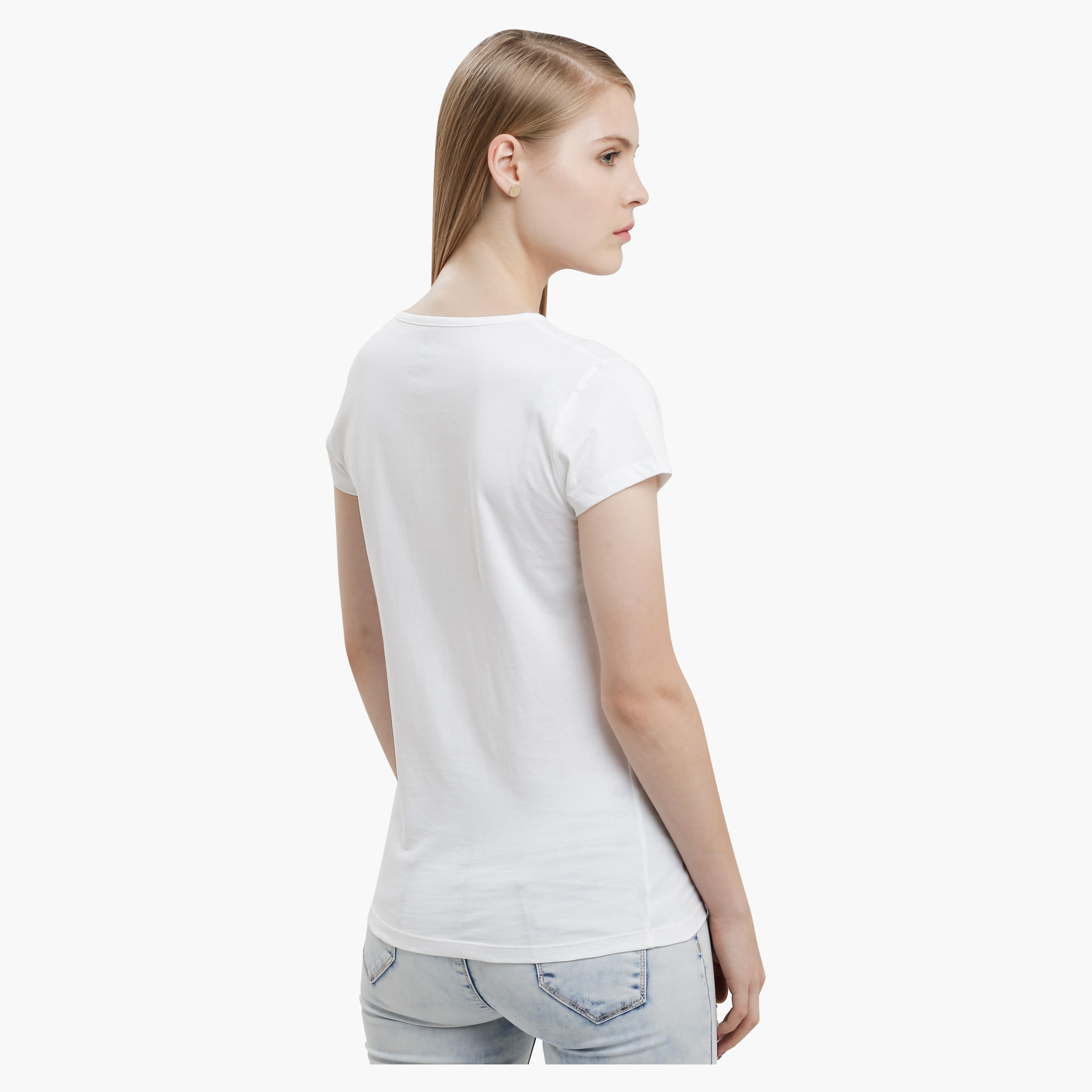 Graphic Print T-Shirt with Round Neck and Short Sleeves-women-clothing-tshirts-image-2