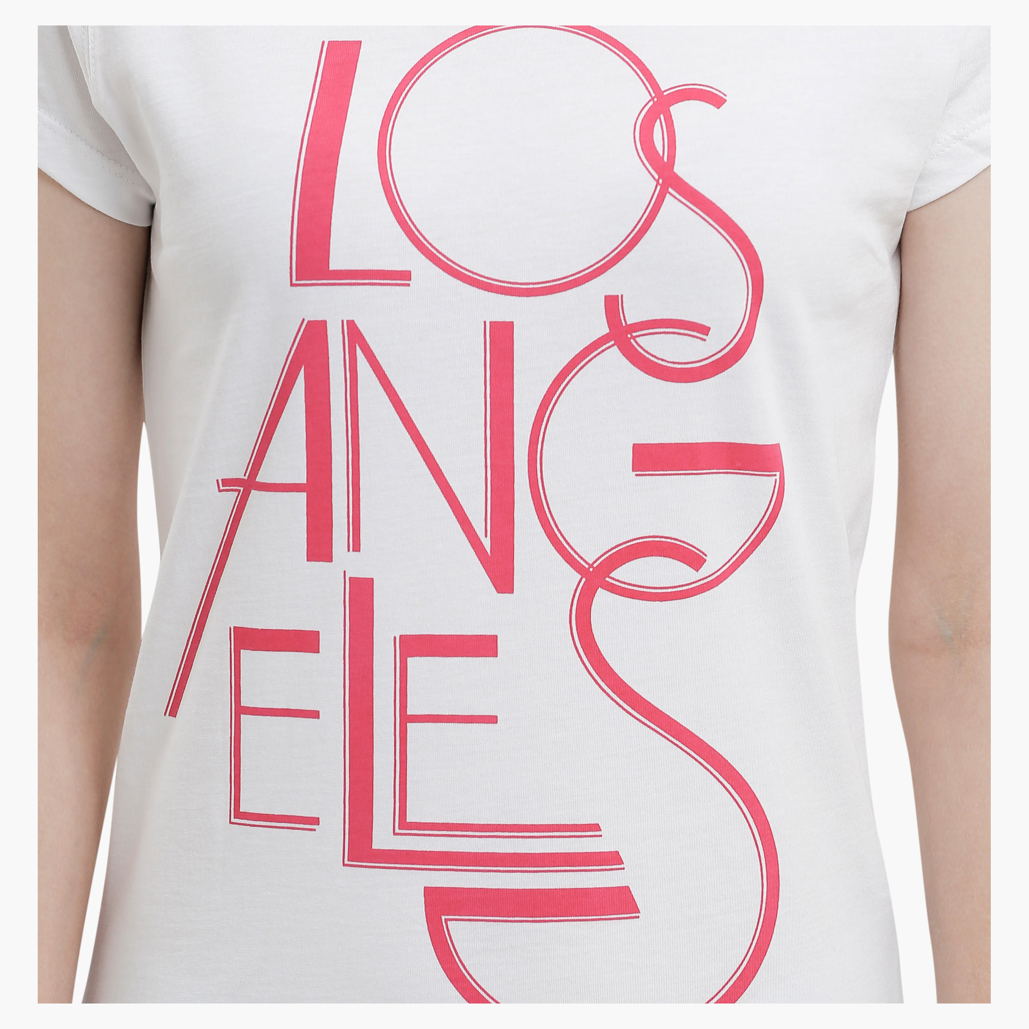 Graphic Print T-Shirt with Round Neck and Short Sleeves-women-clothing-tshirts-image-4