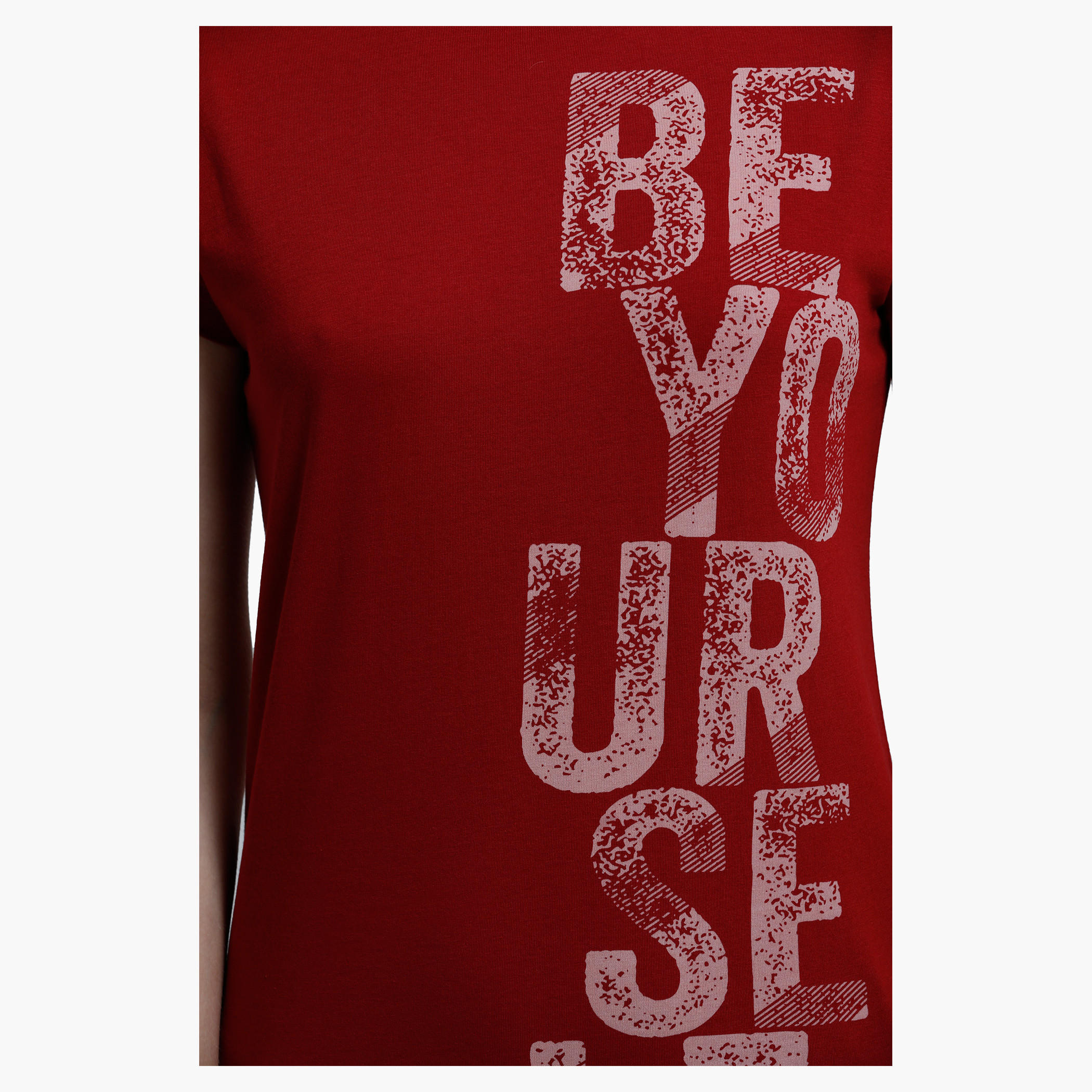 Printed Round Neck T-Shirt with Short Sleeves-women-clothing-tshirts-image-2