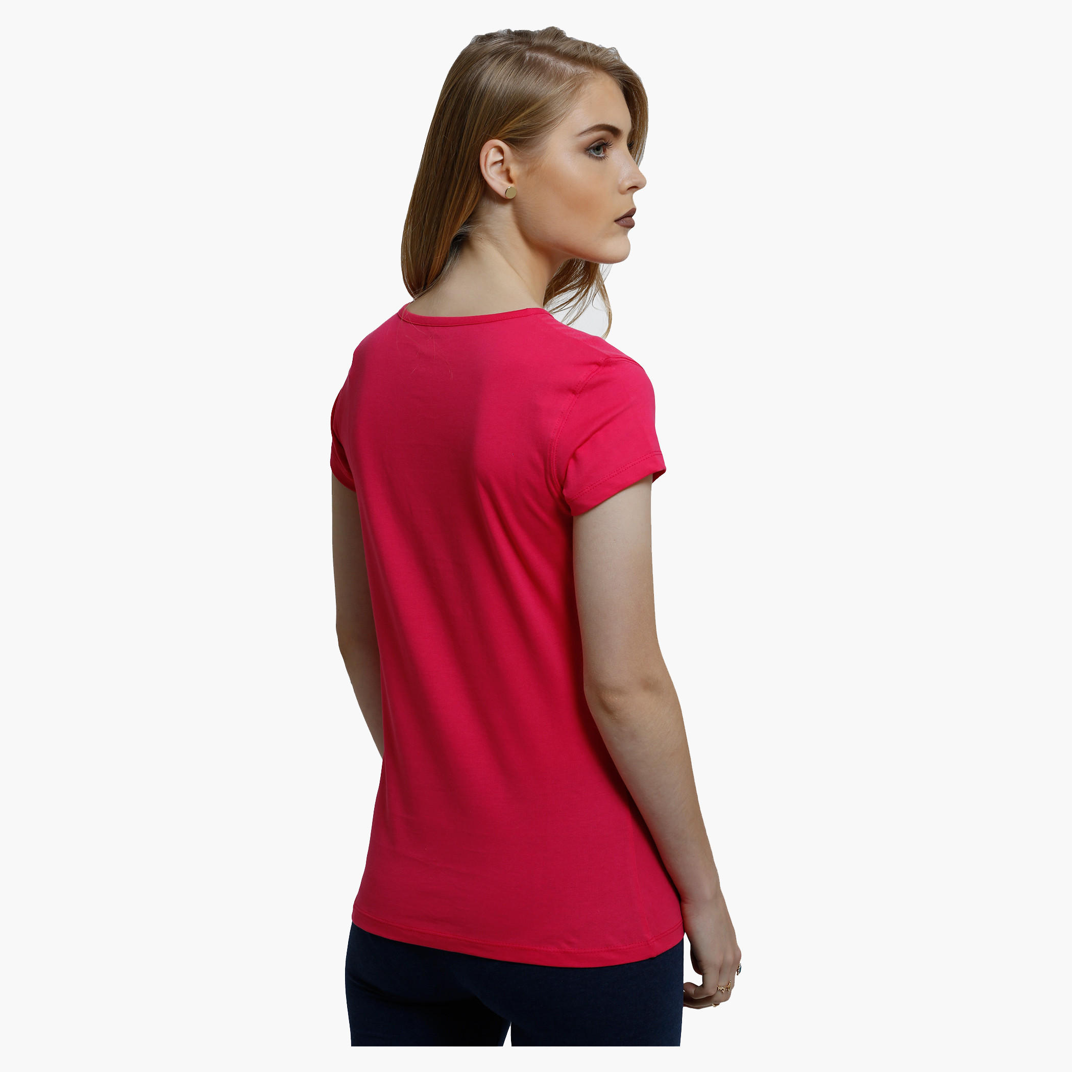Printed T-Shirt with Crew Neck and Short Sleeves-women-clothing-tshirts-image-4