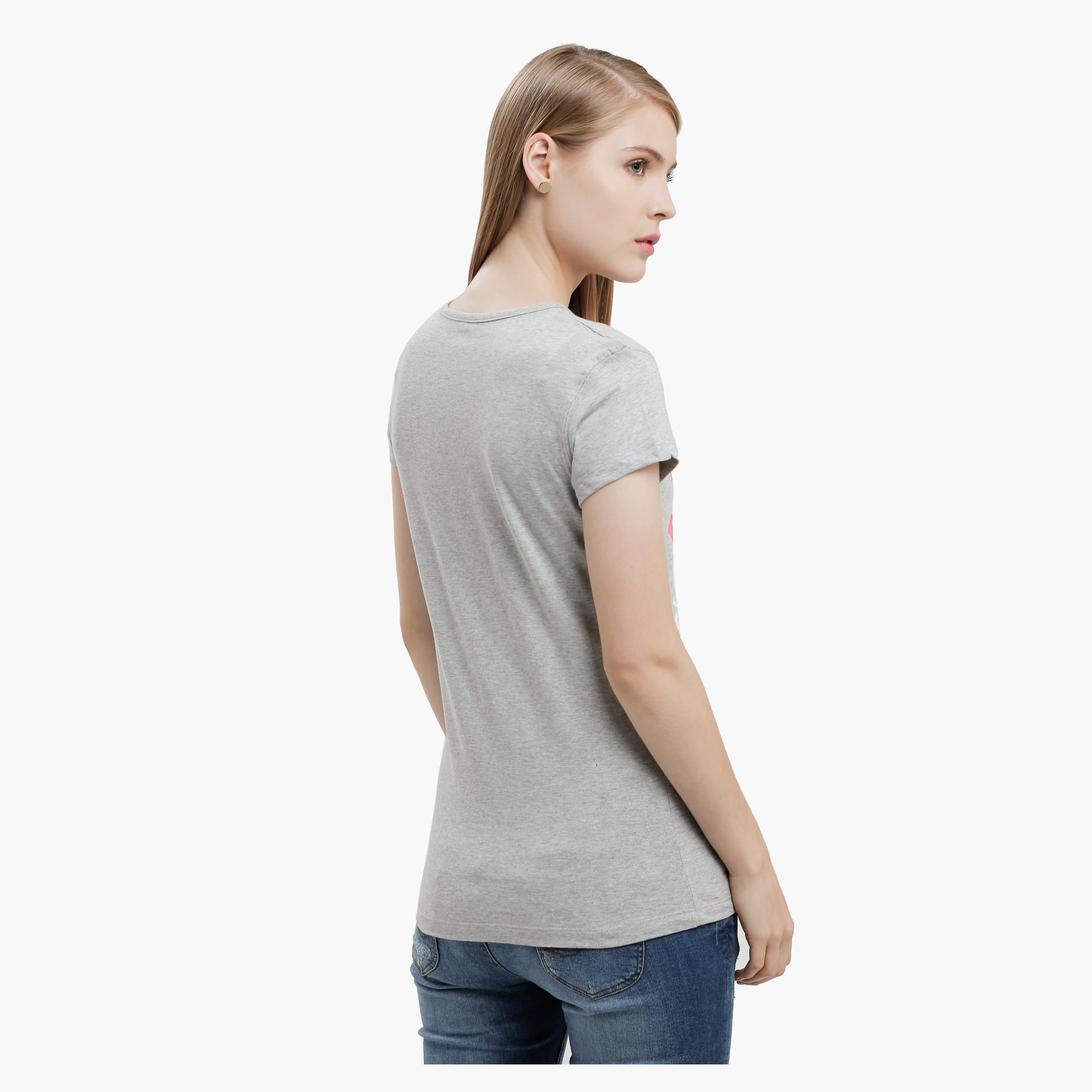 Graphic Print T-Shirt with Round Neck and Short Sleeves-women-clothing-tshirts-image-2