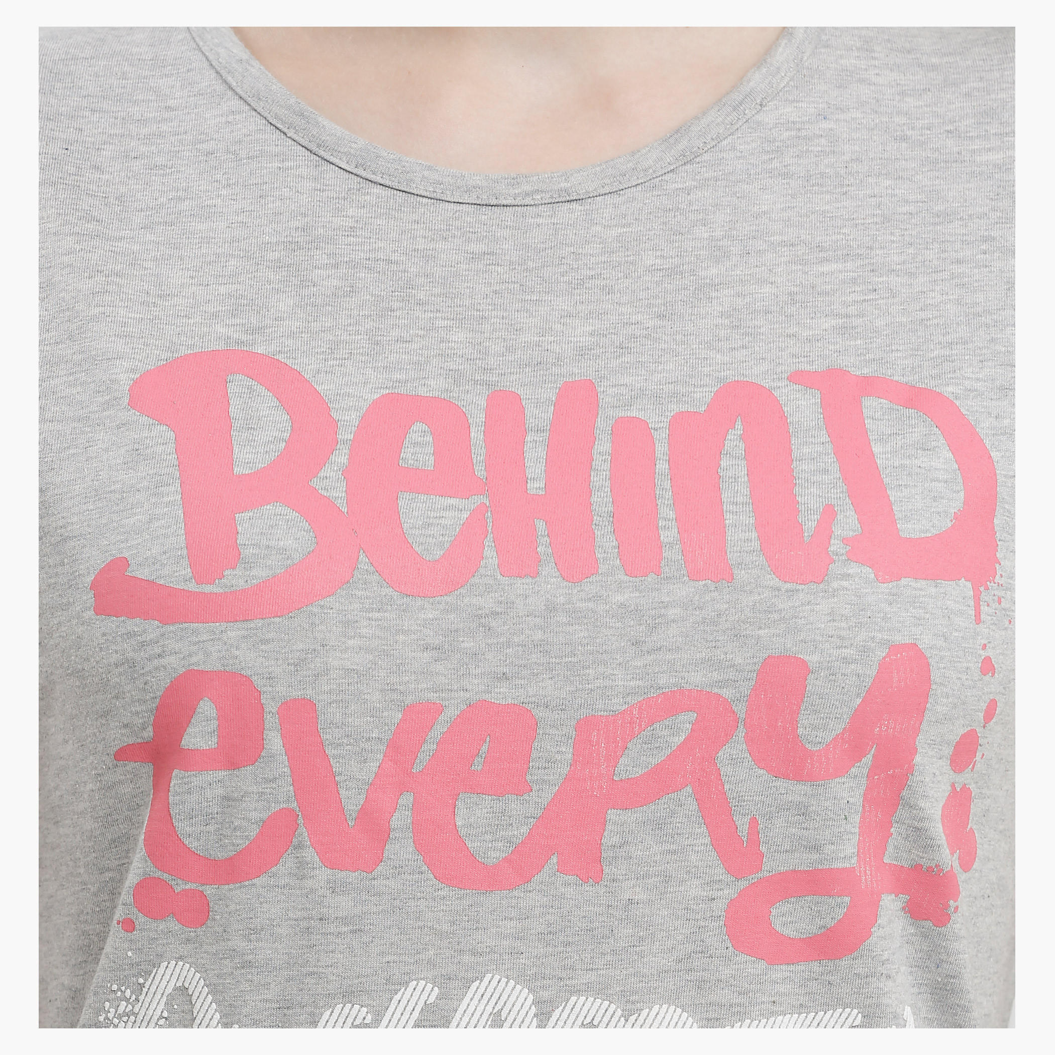 Graphic Print T-Shirt with Round Neck and Short Sleeves-women-clothing-tshirts-image-4