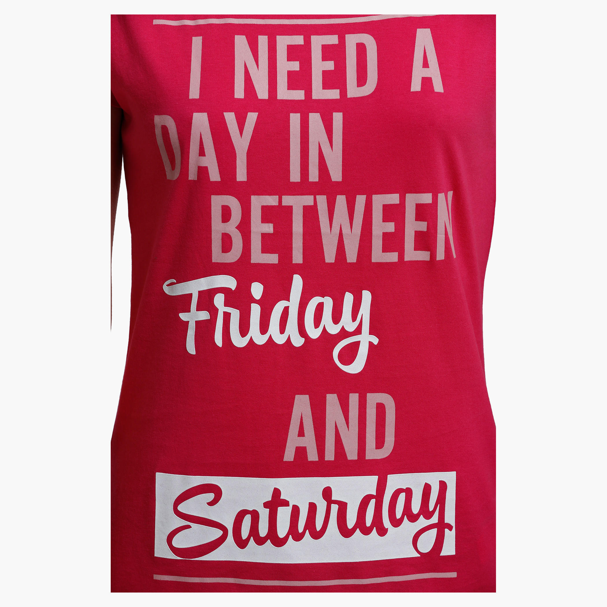 Printed Round Neck T-Shirt with Short Sleeves-women-clothing-tshirts-image-4