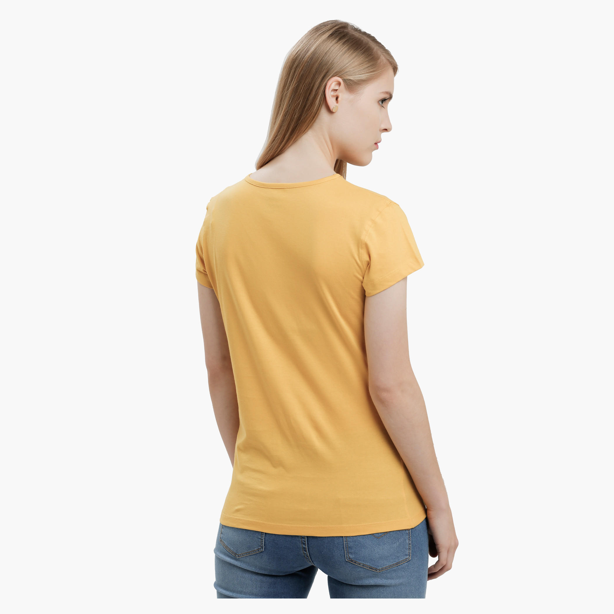 Graphic Print T-Shirt with Round Neck and Short Sleeves-women-clothing-tshirts-image-2