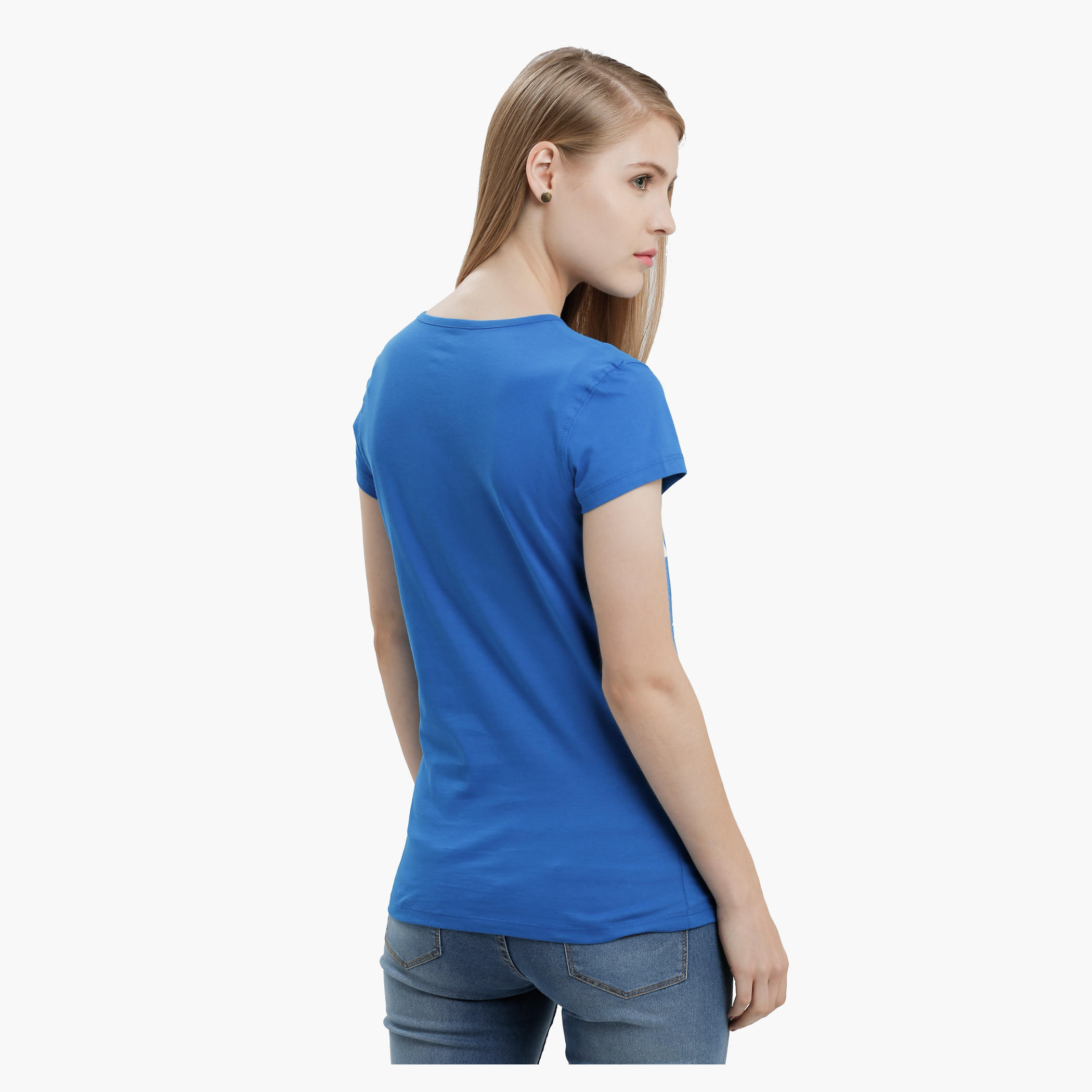 Graphic Print T-Shirt with Round Neck and Short Sleeves-women-clothing-tshirts-image-2