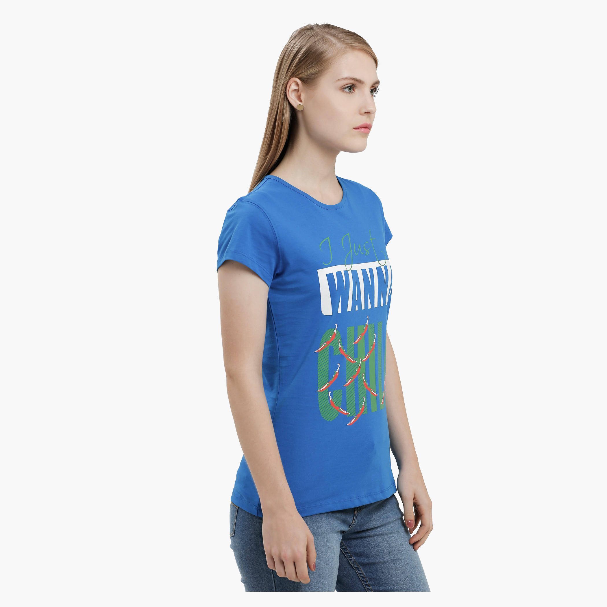 Graphic Print T-Shirt with Round Neck and Short Sleeves-women-clothing-tshirts-image-3