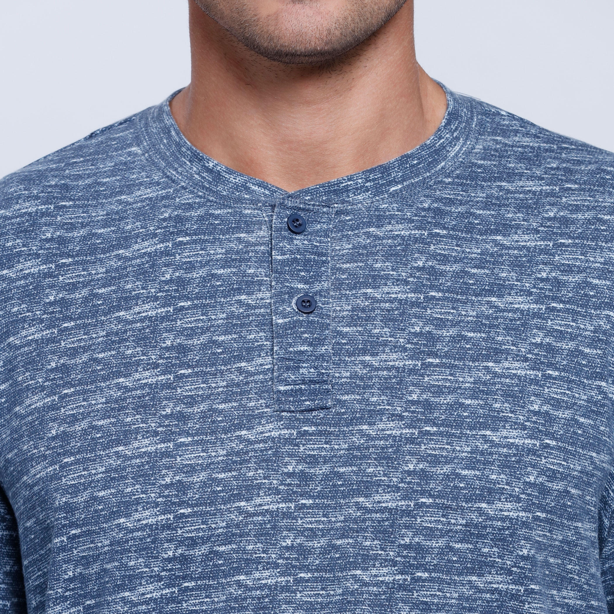 Melange Print T-Shirt with Henley Neck and Long Sleeves-men-clothing-tshirtsandpolos-tshirts-image-9