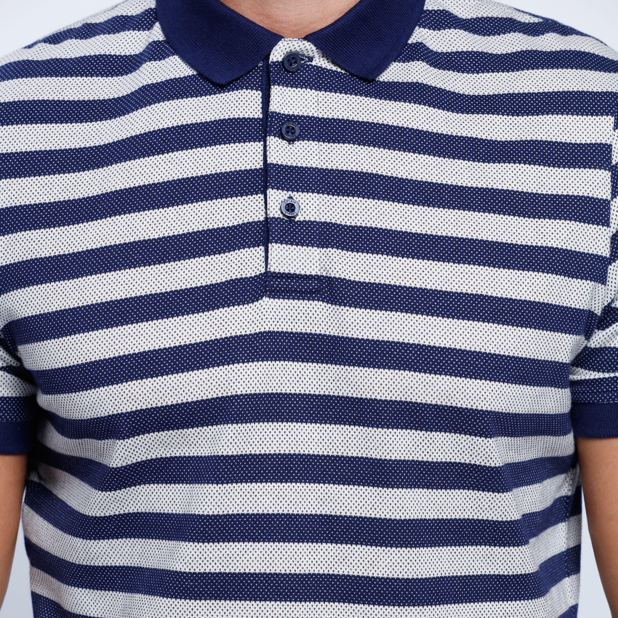 Striped T-Shirt with Polo Neck and Short Sleeves-men-clothing-tshirtsandpolos-polos-image-4