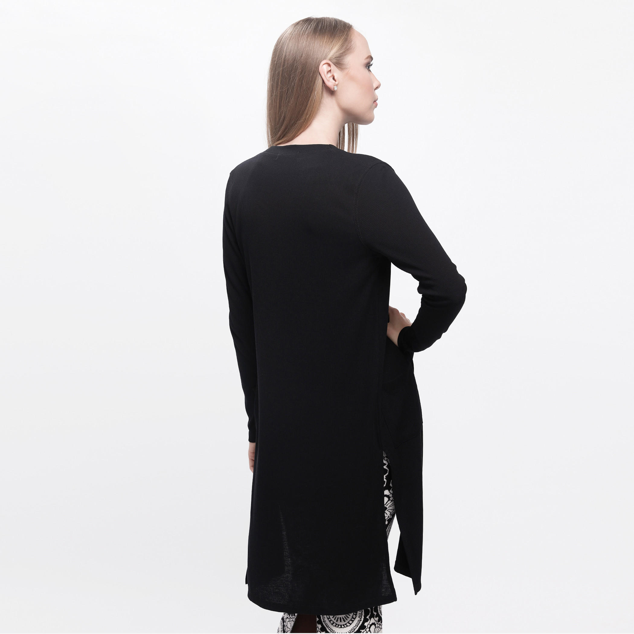 Long Sleeves Cardigan with Pocket Detail-women-winterwear-cardigansandjumpers-cardigans-image-2