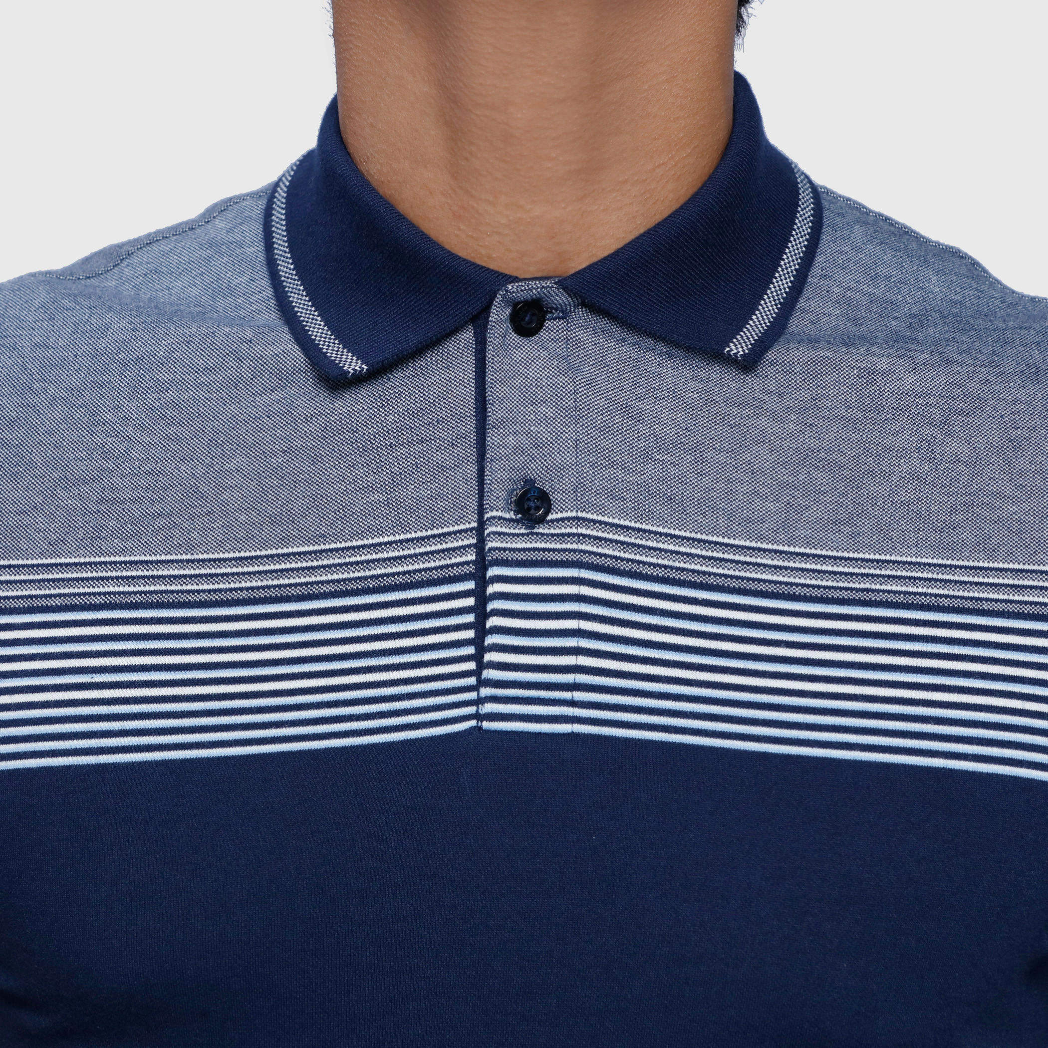 Striped T-Shirt with Polo Neck and Short Sleeves-men-clothing-tshirtsandpolos-polos-image-4