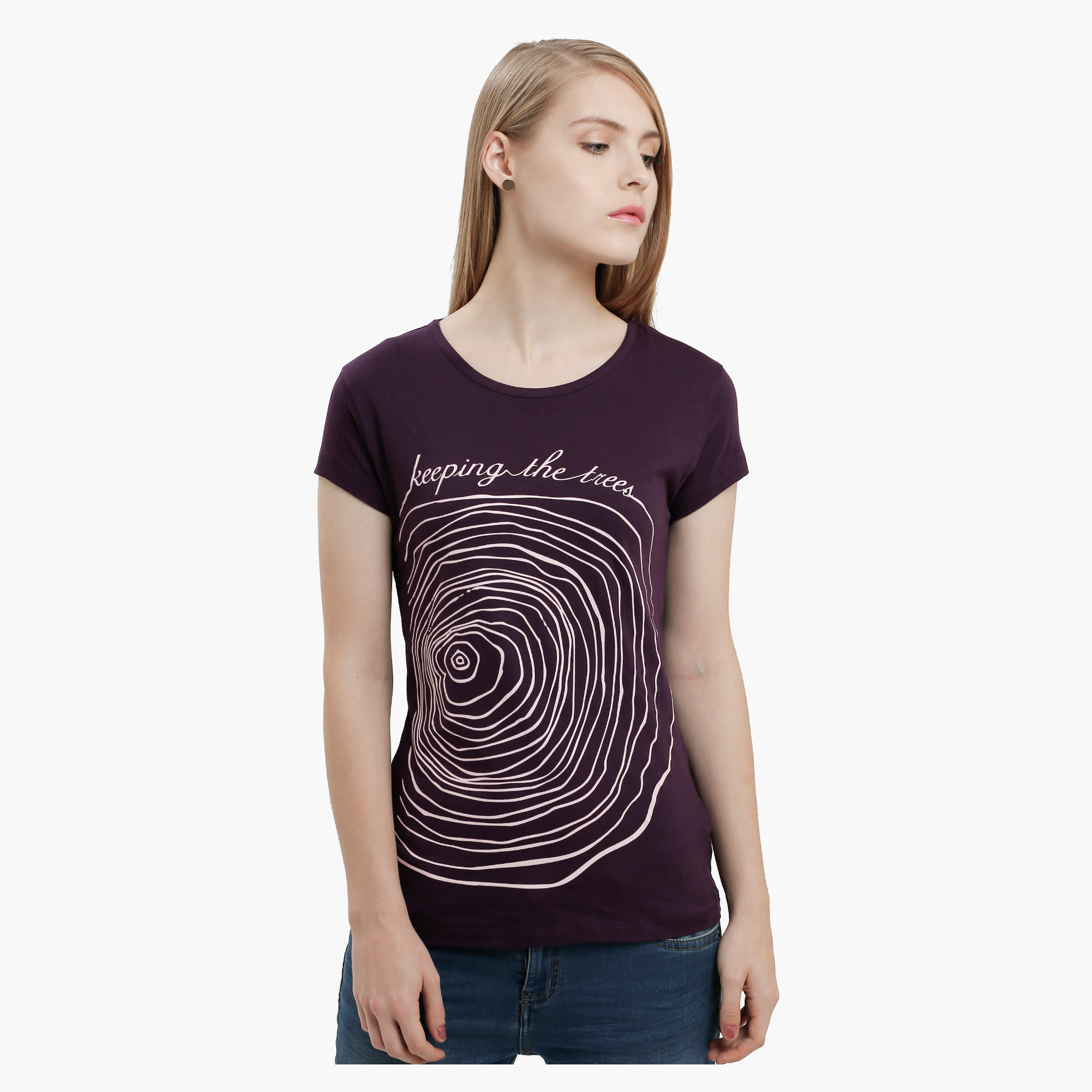 Graphic Print T-Shirt with Round Neck and Short Sleeves-women-clothing-tshirts-image-6
