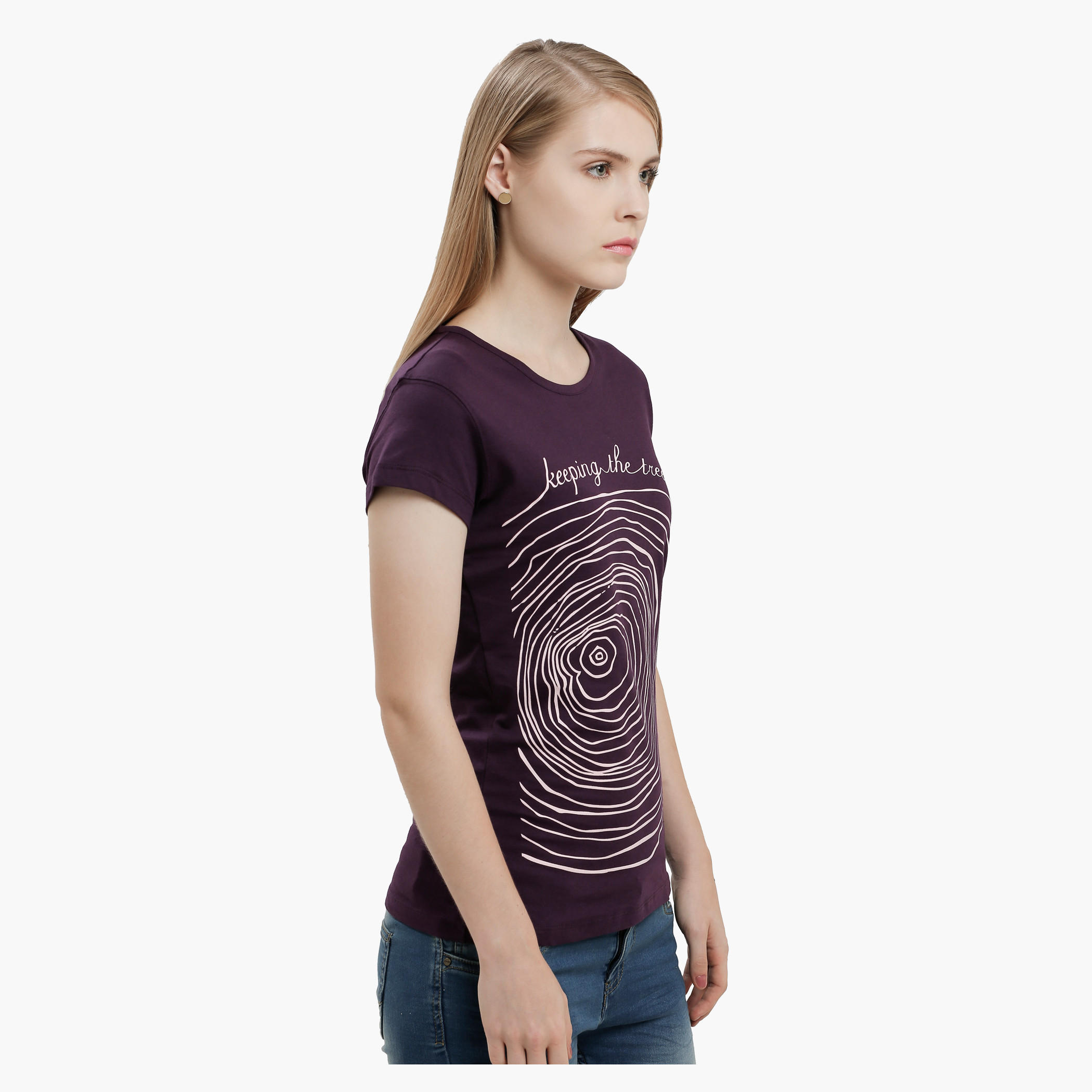 Graphic Print T-Shirt with Round Neck and Short Sleeves-women-clothing-tshirts-image-8