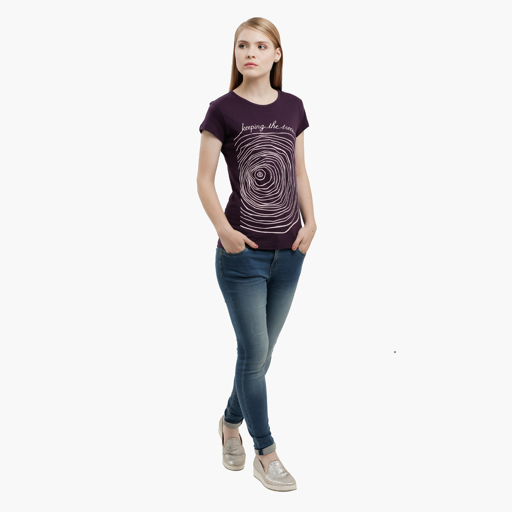 Graphic Print T-Shirt with Round Neck and Short Sleeves-women-clothing-tshirts-image-10