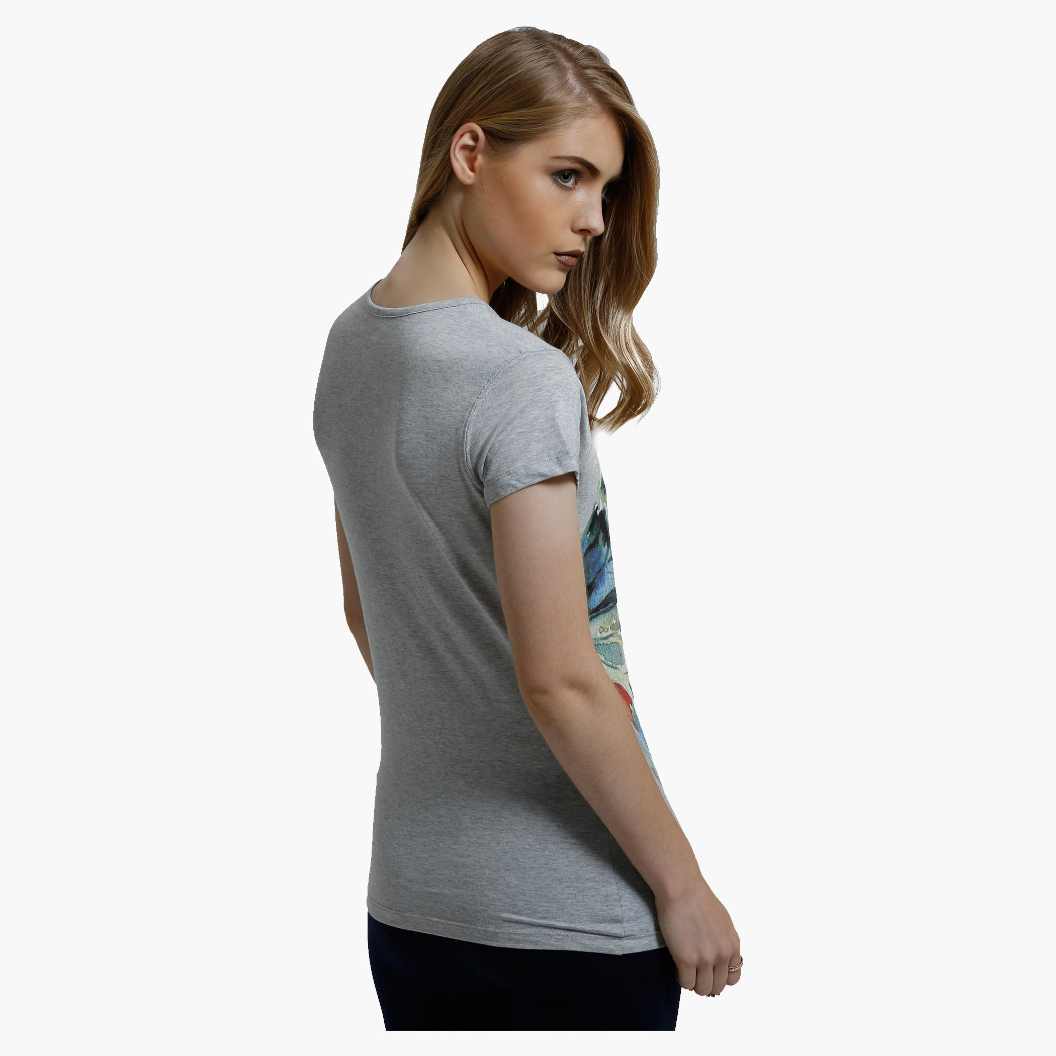 Printed T-Shirt with Crew Neck and Short Sleeves-women-clothing-tshirts-image-2
