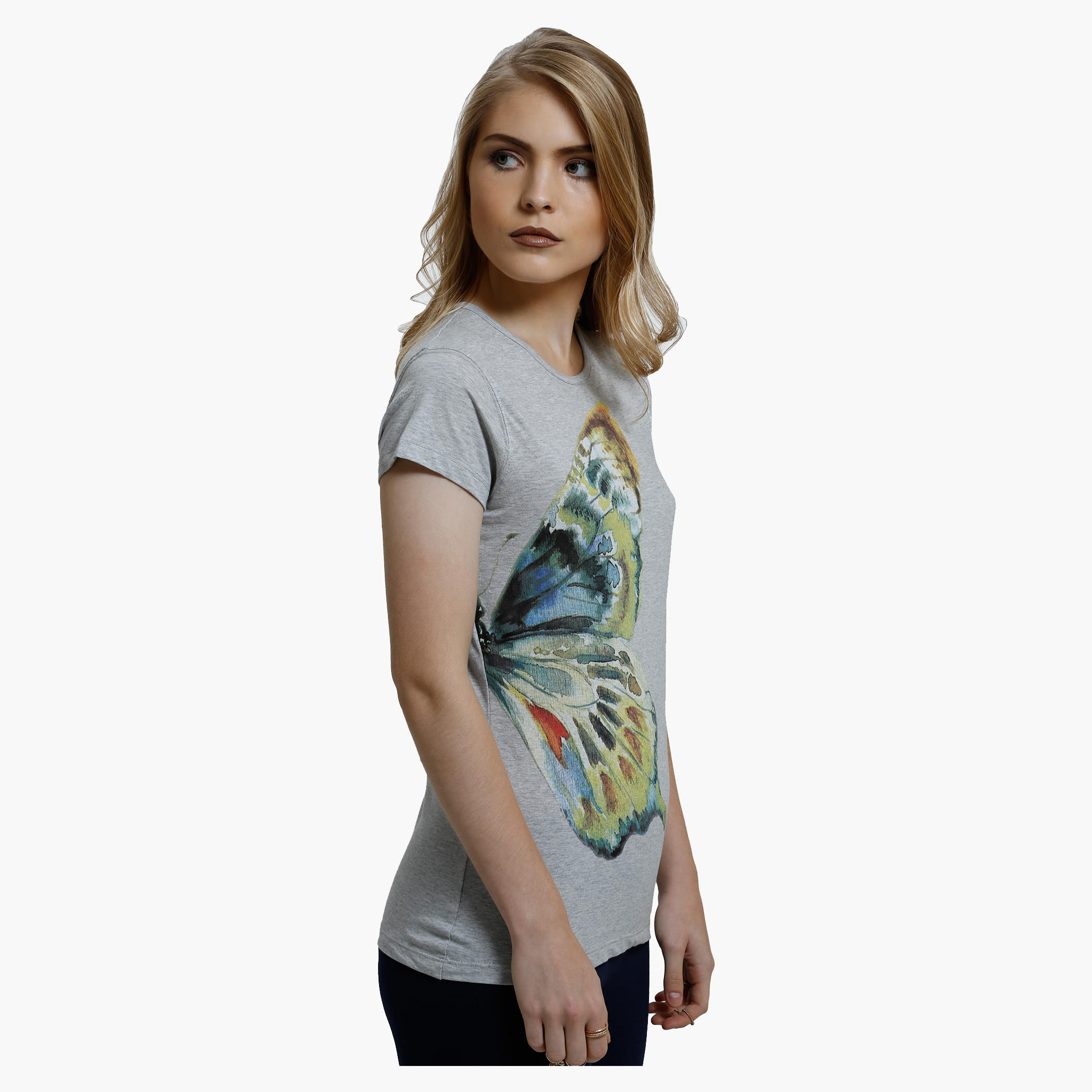 Printed T-Shirt with Crew Neck and Short Sleeves-women-clothing-tshirts-image-3