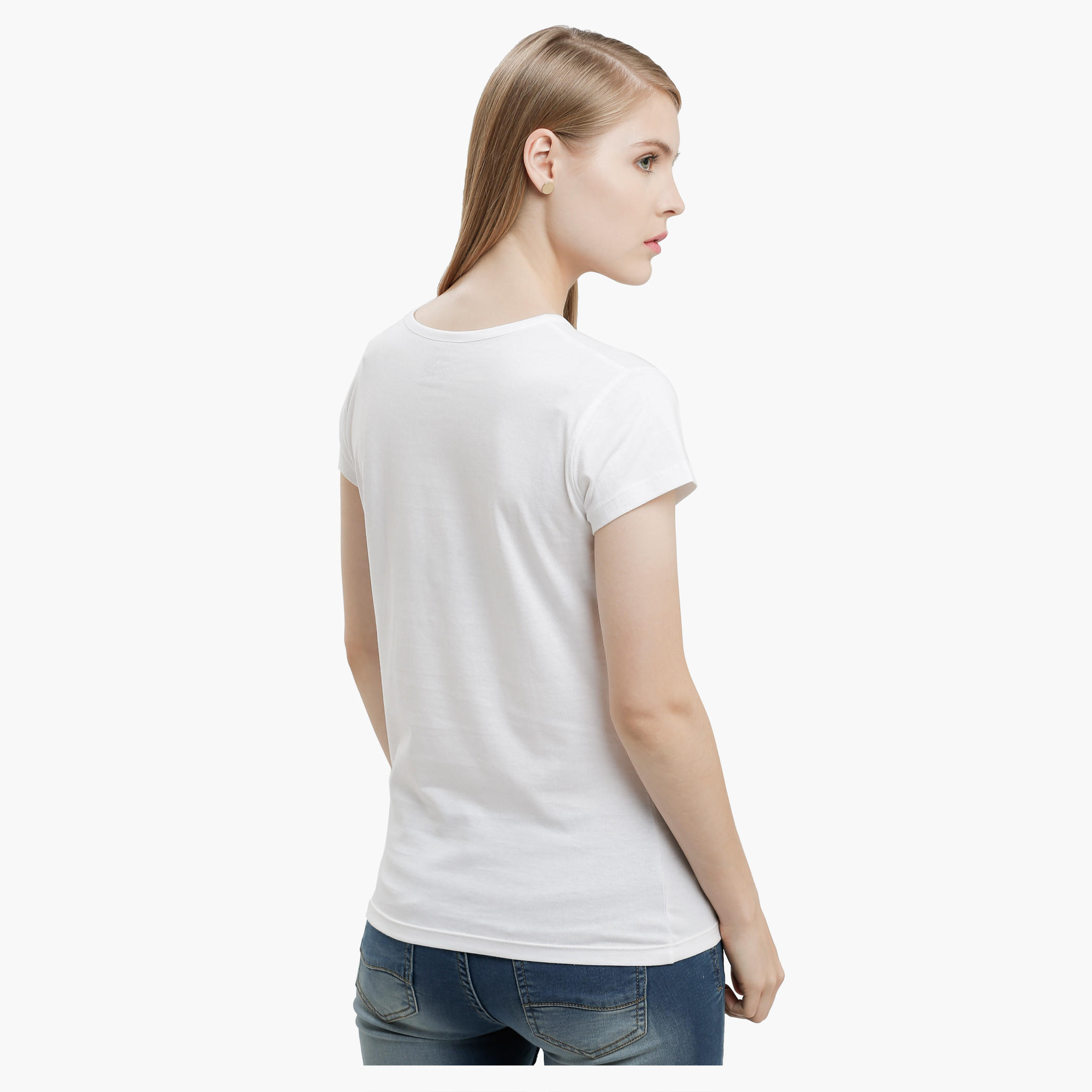 Graphic Print T-Shirt with Round Neck and Short Sleeves-women-clothing-tshirts-image-2