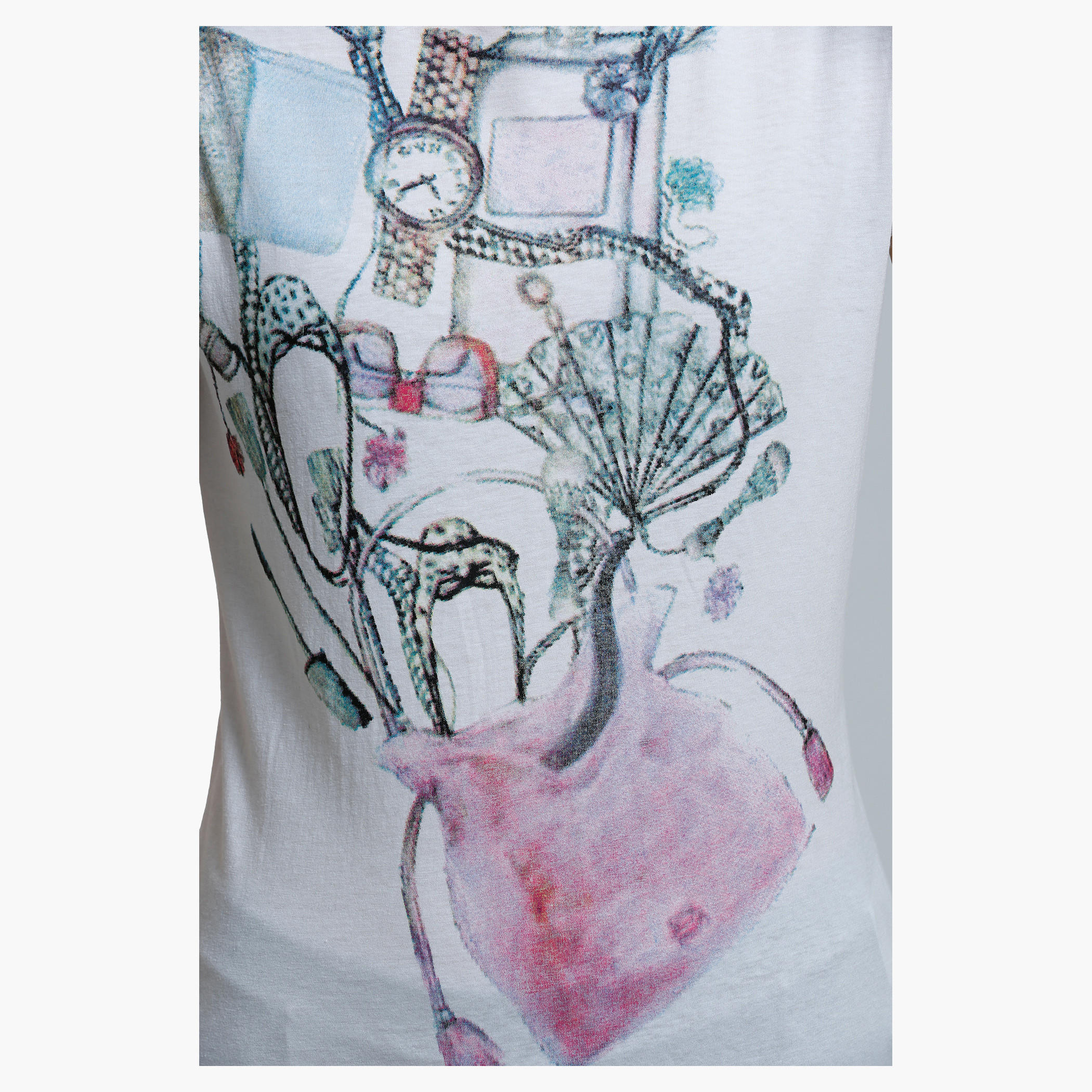 Printed T-Shirt with Crew Neck and Short Sleeves-women-clothing-tshirts-image-4