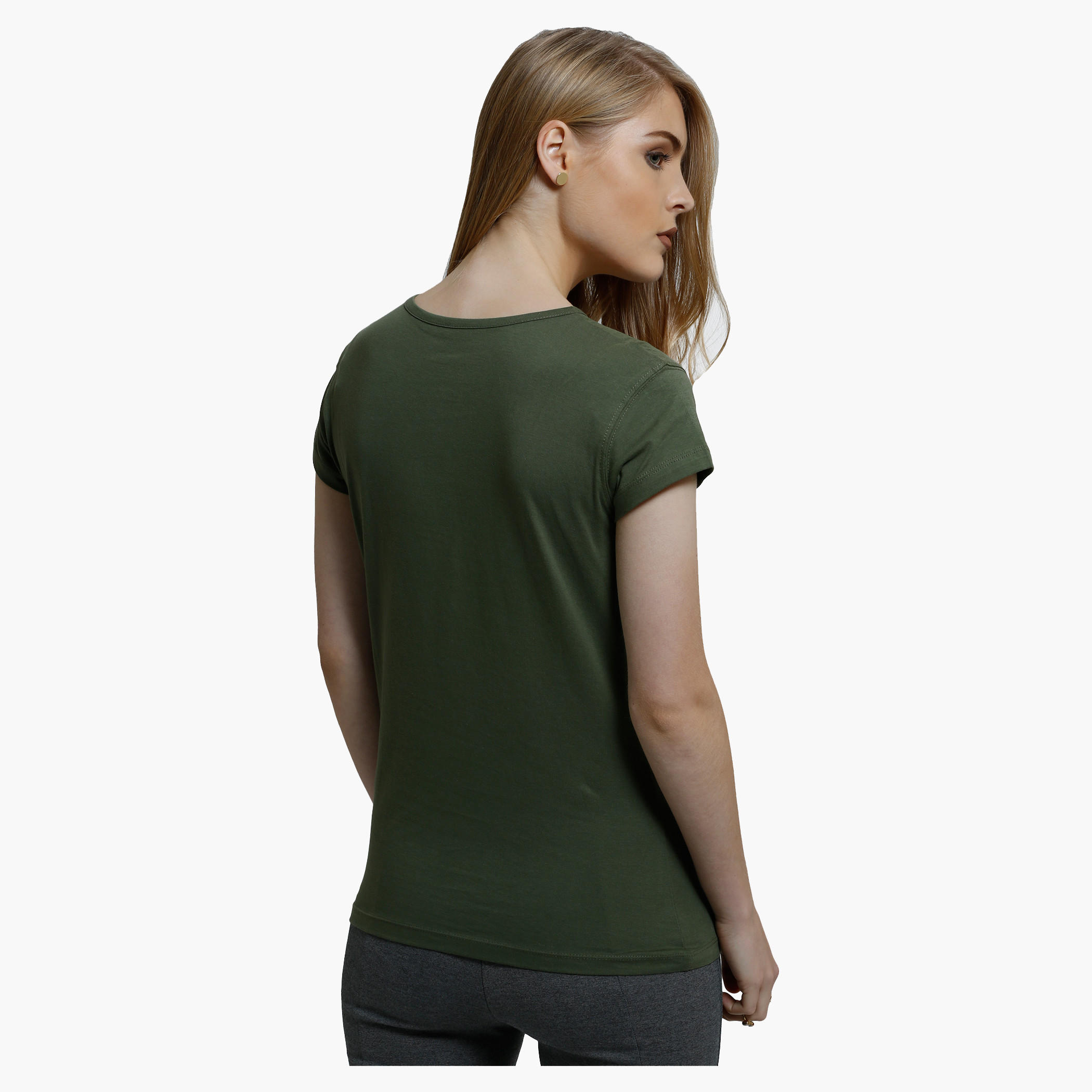Printed T-Shirt with Crew Neck and Short Sleeves-women-clothing-tshirts-image-2