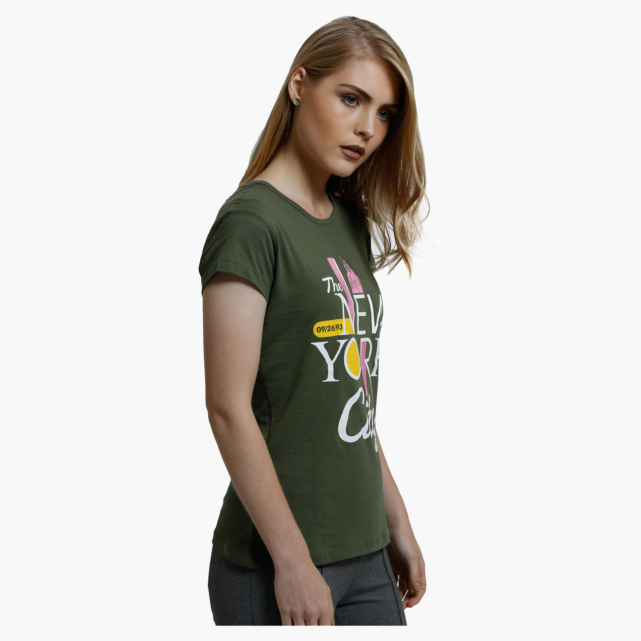 Printed T-Shirt with Crew Neck and Short Sleeves-women-clothing-tshirts-image-3