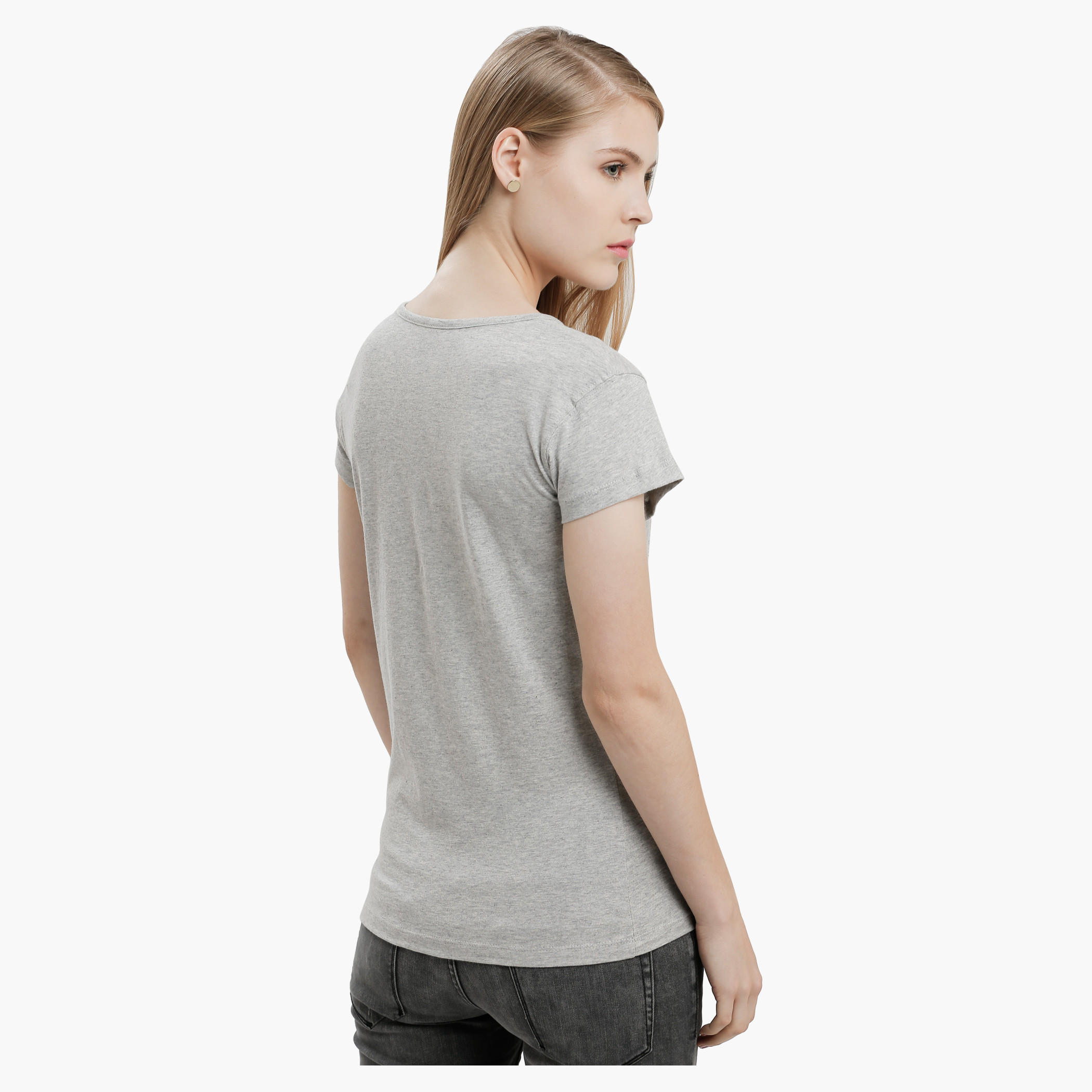 Graphic Print T-Shirt with Round Neck and Short Sleeves-women-clothing-tshirts-image-2