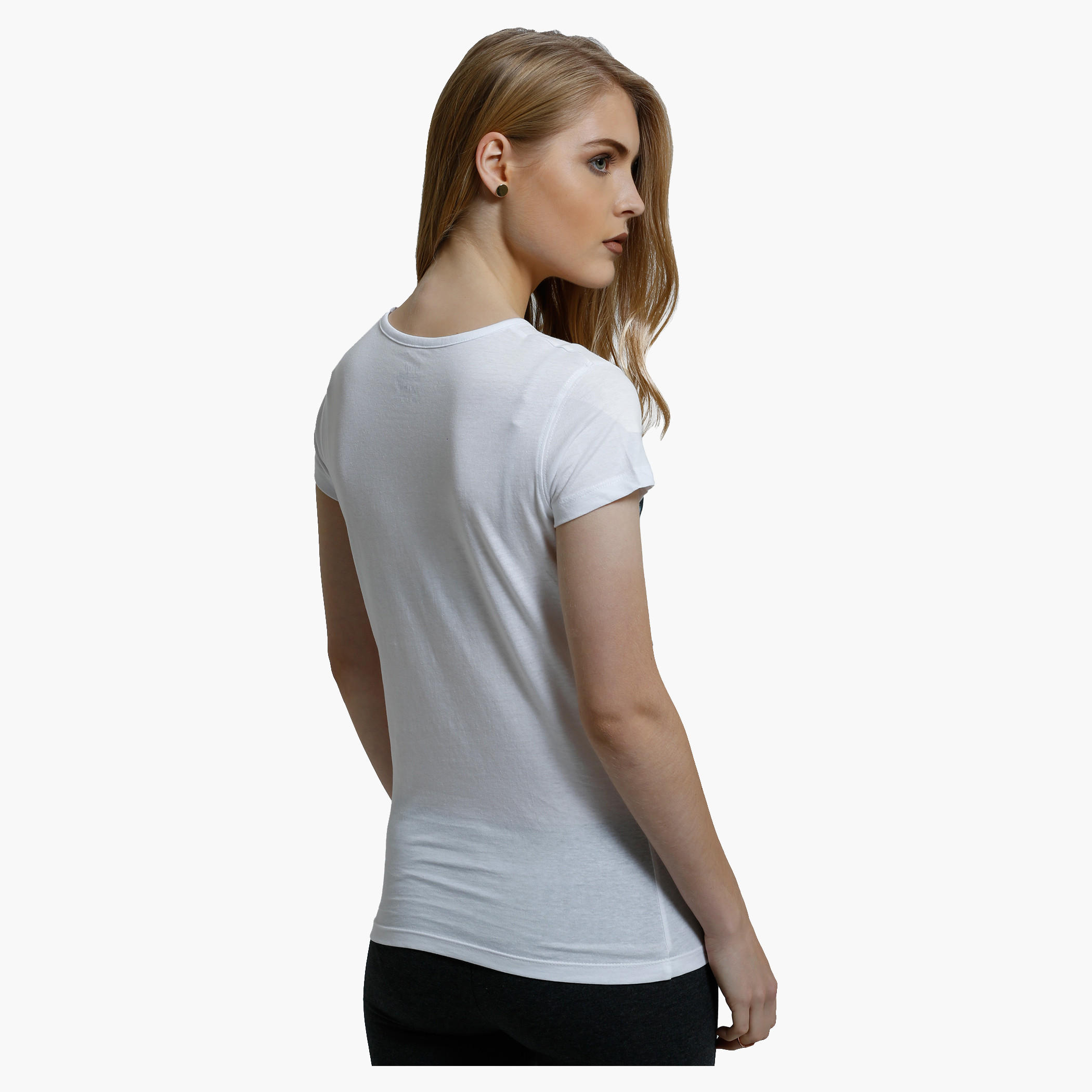 Printed T-Shirt with Crew Neck and Short Sleeves-women-clothing-tshirts-image-2