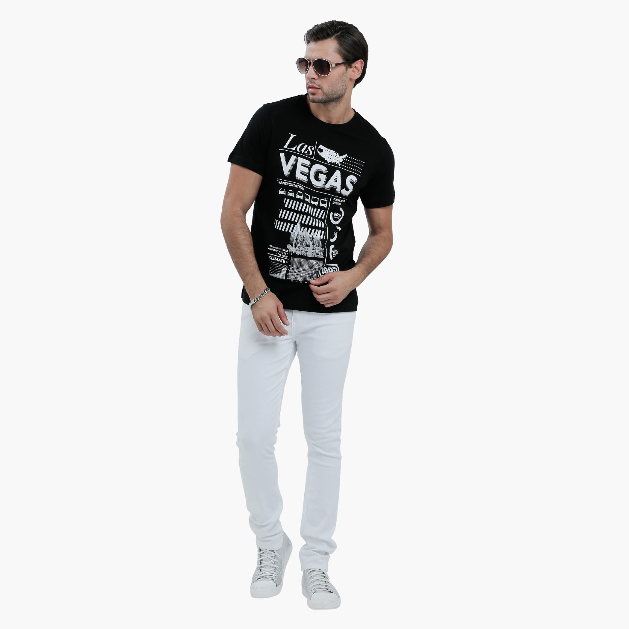 Graphic Print T-Shirt with Round Neck and Short Sleeves-men-clothing-tshirtsandpolos-tshirts-image-5