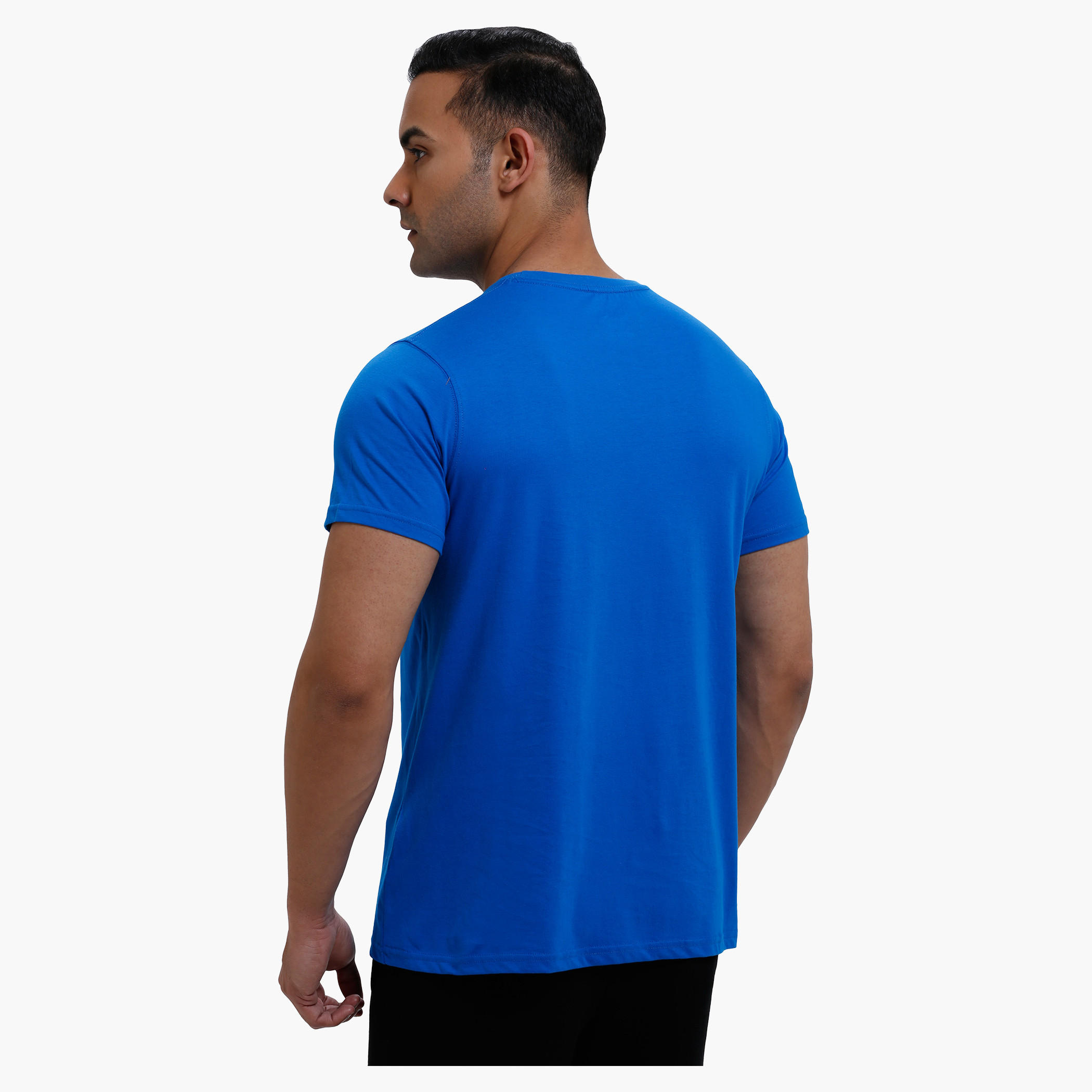 Round Neck T-Shirt with Short Sleeves in Slim Fit-men-clothing-tshirtsandpolos-tshirts-image-7