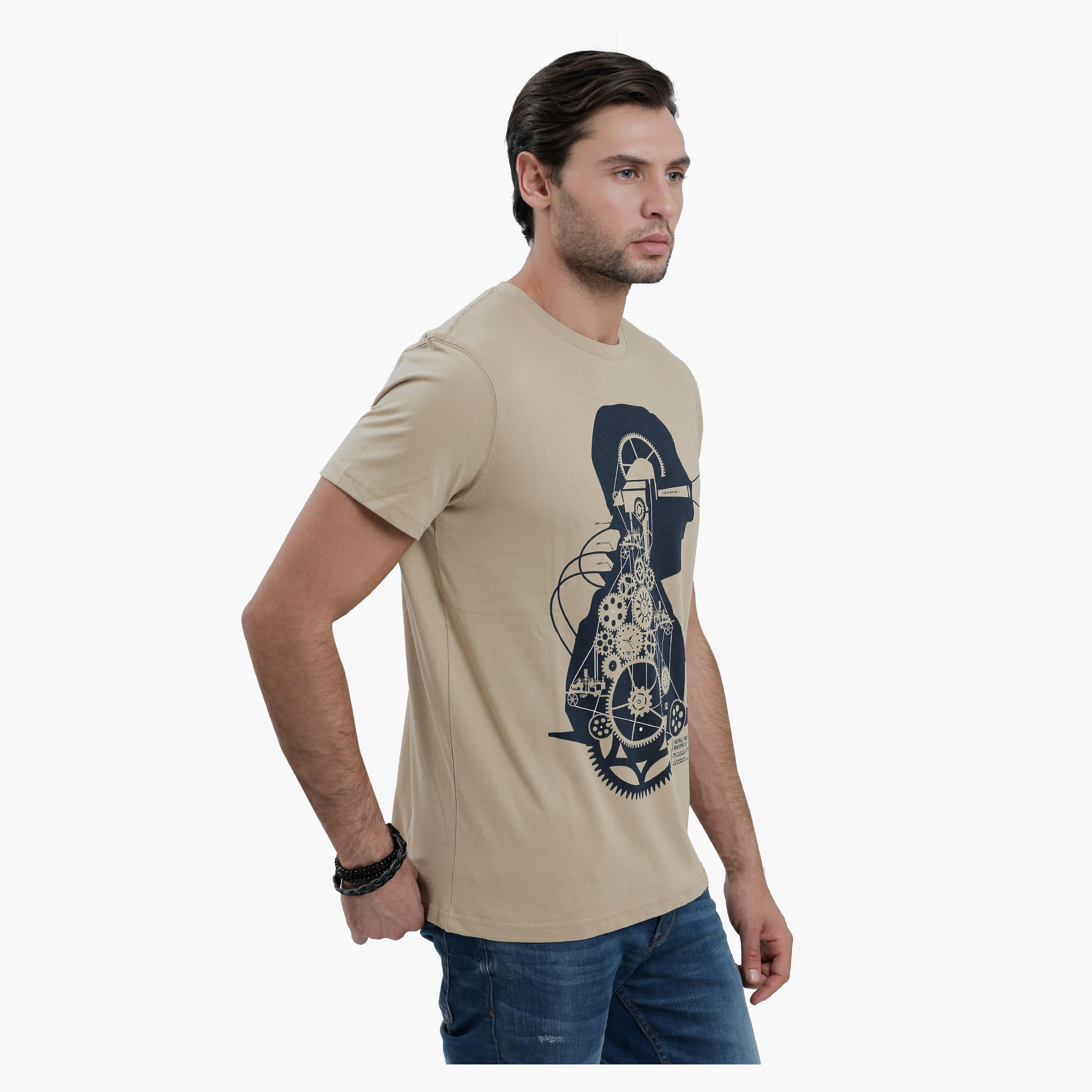 Graphic Print T-Shirt with Round Neck and Short Sleeves-men-clothing-tshirtsandpolos-tshirts-image-3