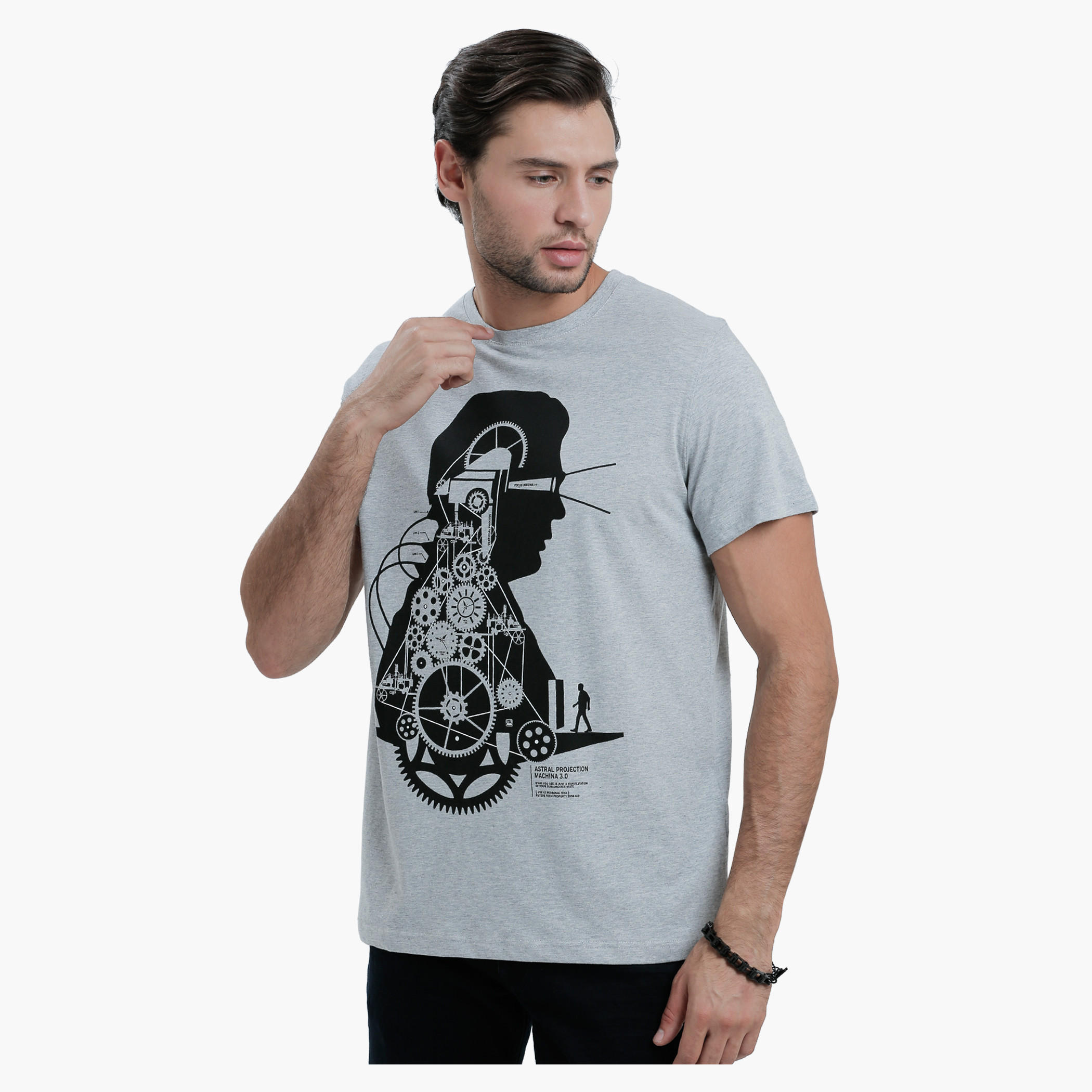 Graphic Print T-Shirt with Round Neck and Short Sleeves-men-clothing-tshirtsandpolos-tshirts-image-6