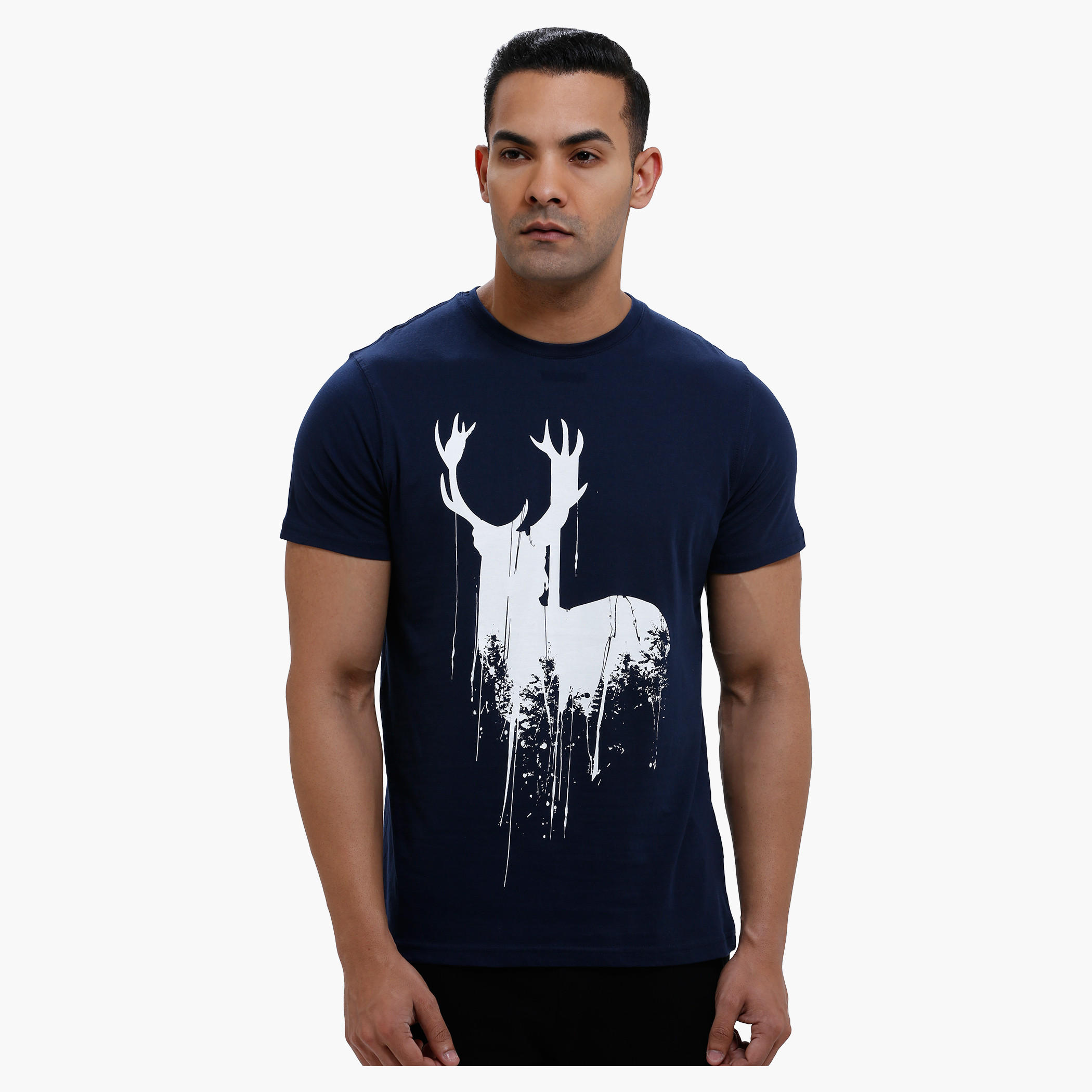 Printed Round Neck T-Shirt with Short Sleeves in Slim Fit-men-clothing-tshirtsandpolos-tshirts-image-6