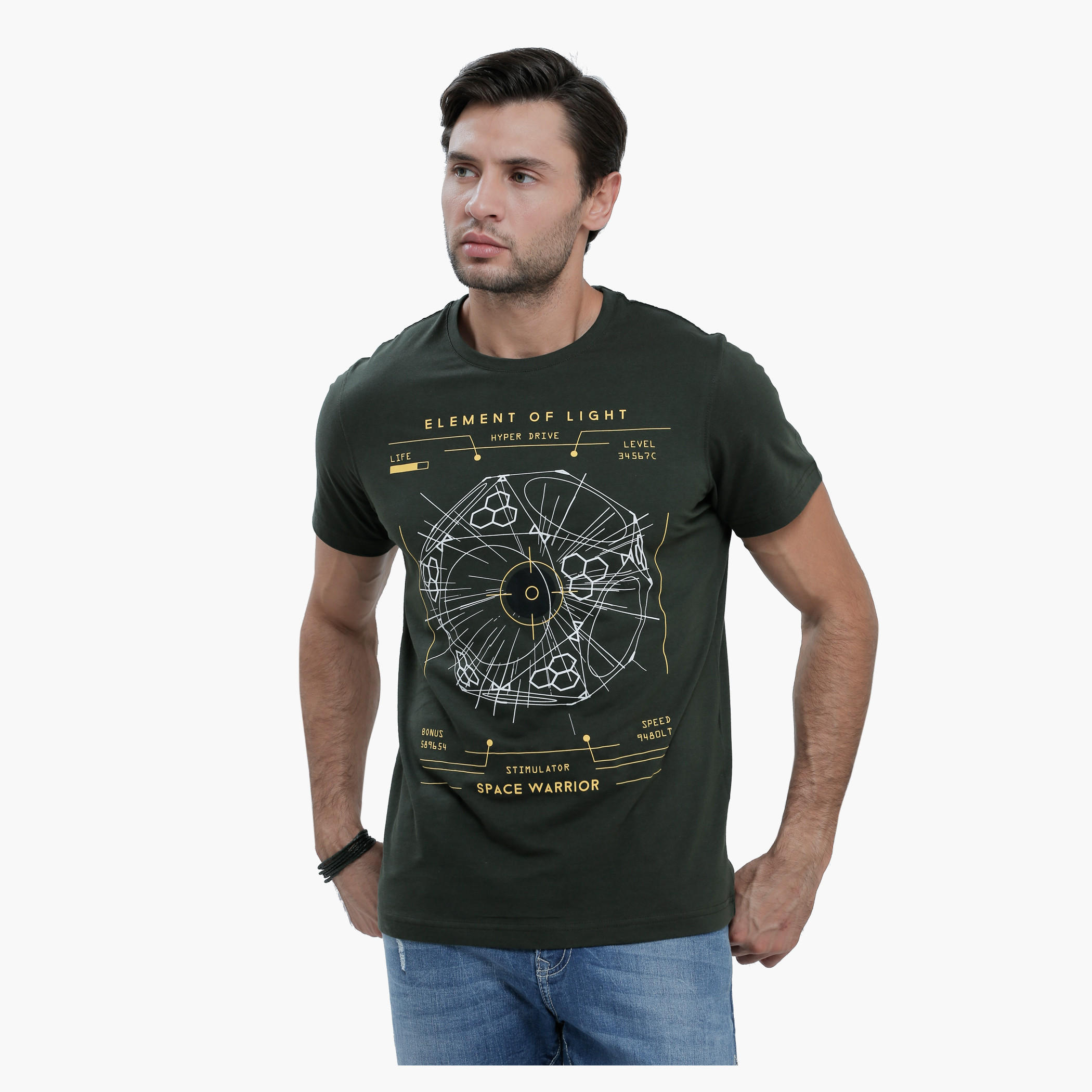 Graphic Print T-Shirt with Round Neck and Short Sleeves-men-clothing-tshirtsandpolos-tshirts-image-6