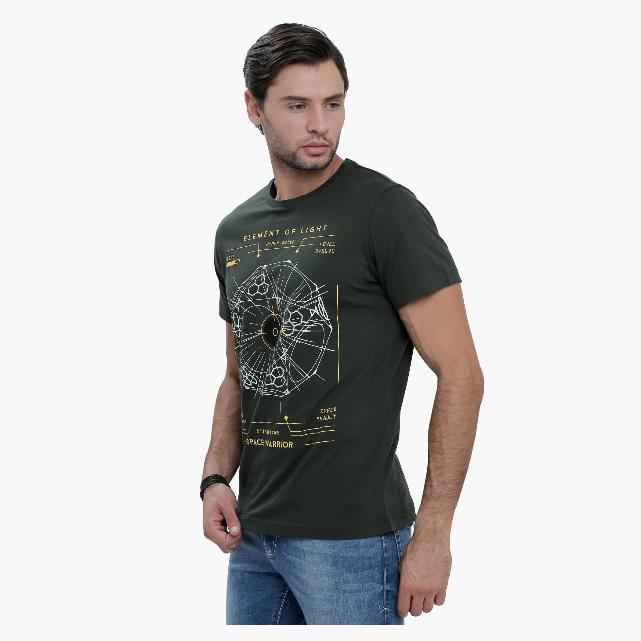 Graphic Print T-Shirt with Round Neck and Short Sleeves-men-clothing-tshirtsandpolos-tshirts-image-8