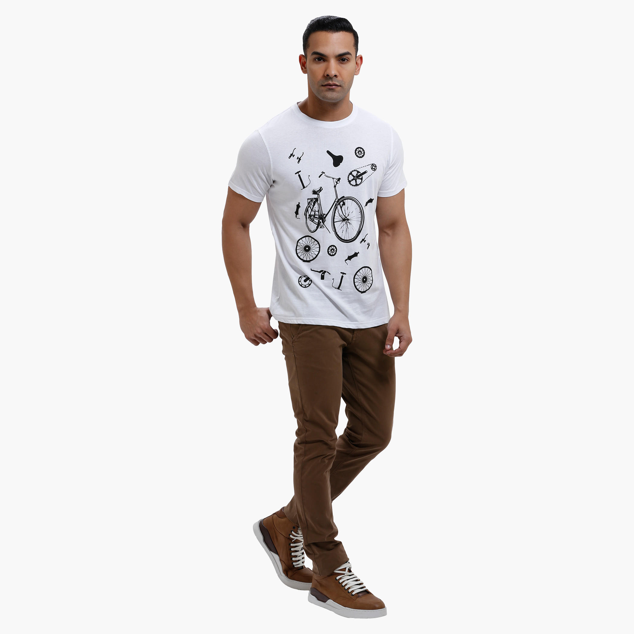 Printed Round Neck T-Shirt with Short Sleeves in Slim Fit-men-clothing-tshirtsandpolos-tshirts-image-5