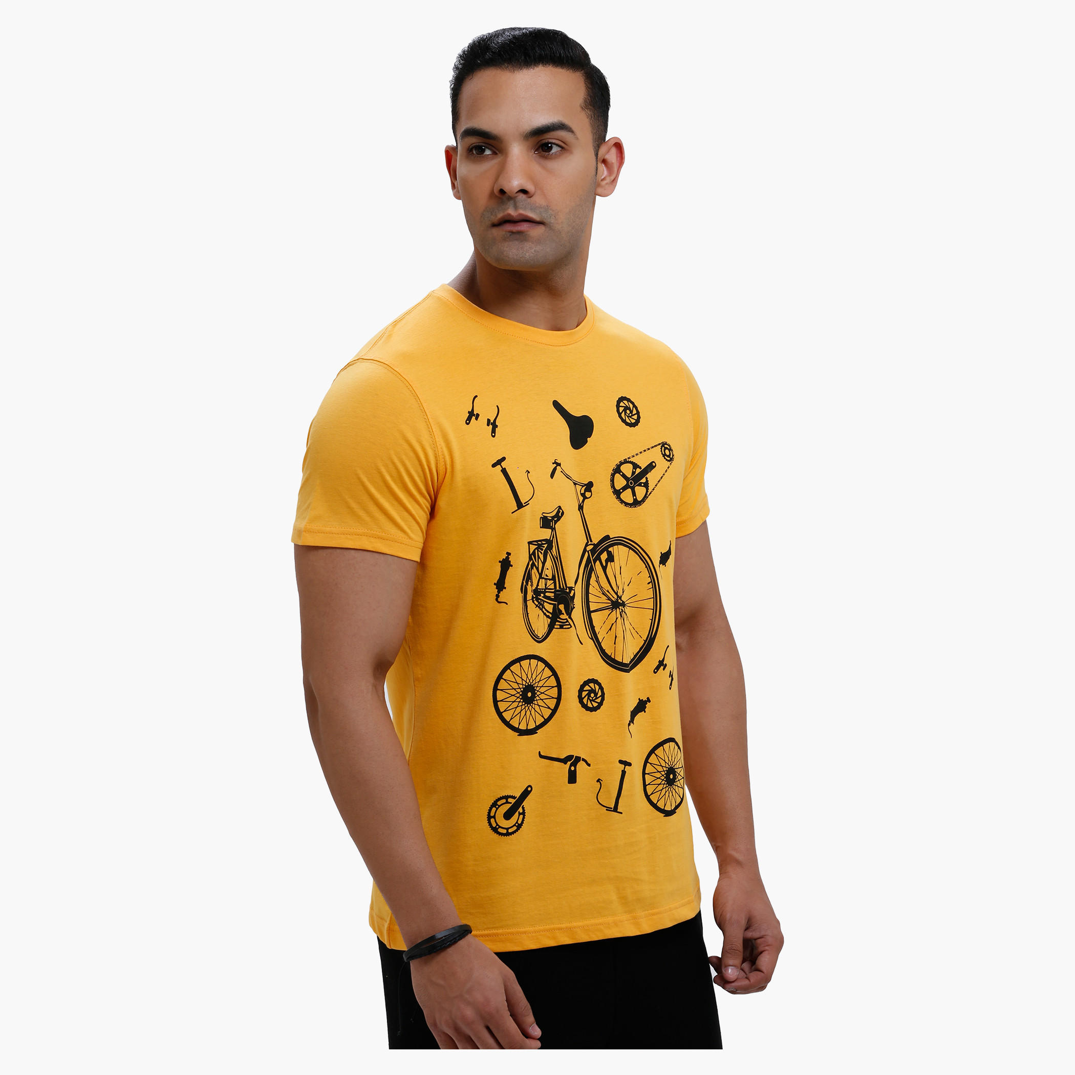 Printed Round Neck T-Shirt with Short Sleeves in Slim Fit-men-clothing-tshirtsandpolos-tshirts-image-8