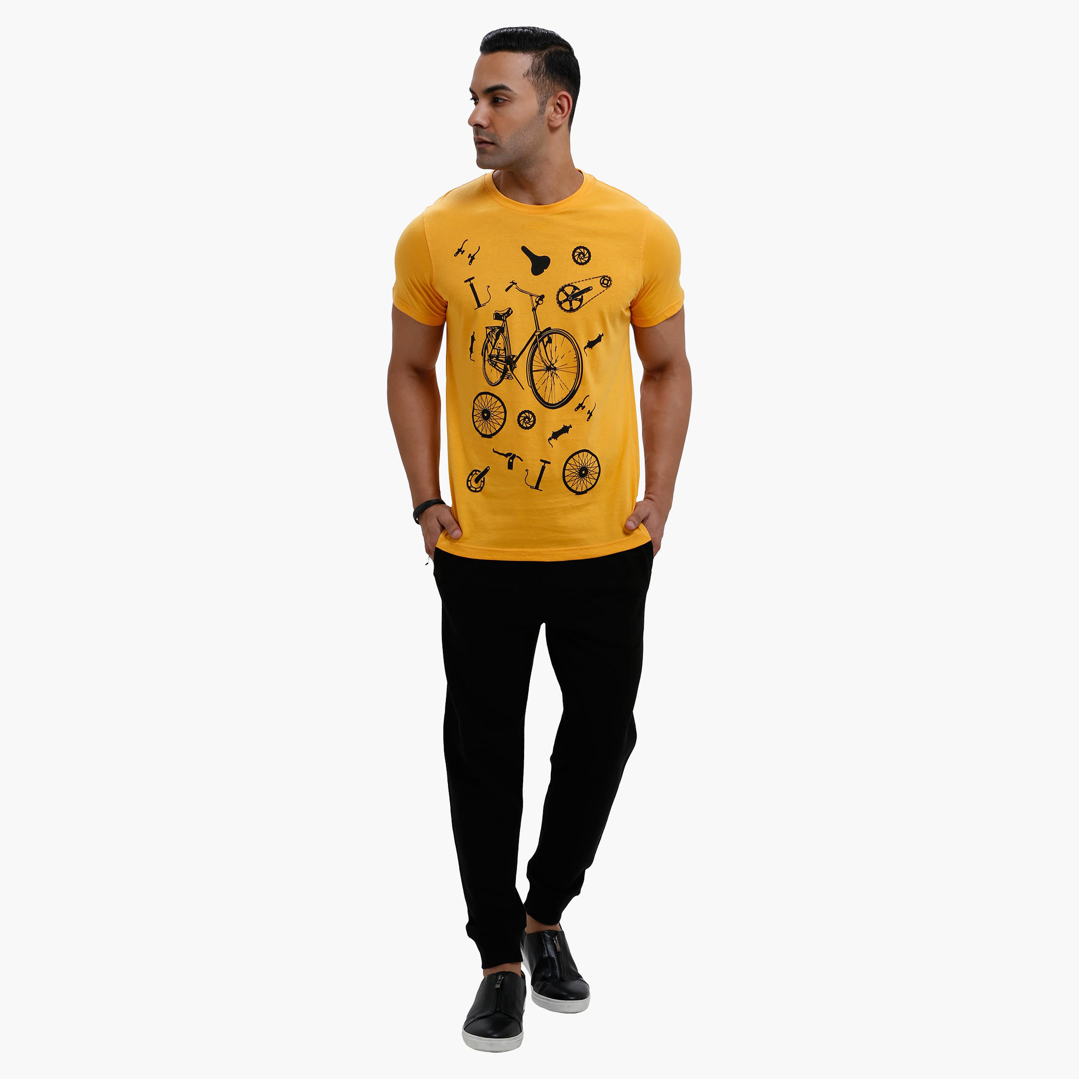 Printed Round Neck T-Shirt with Short Sleeves in Slim Fit-men-clothing-tshirtsandpolos-tshirts-image-10