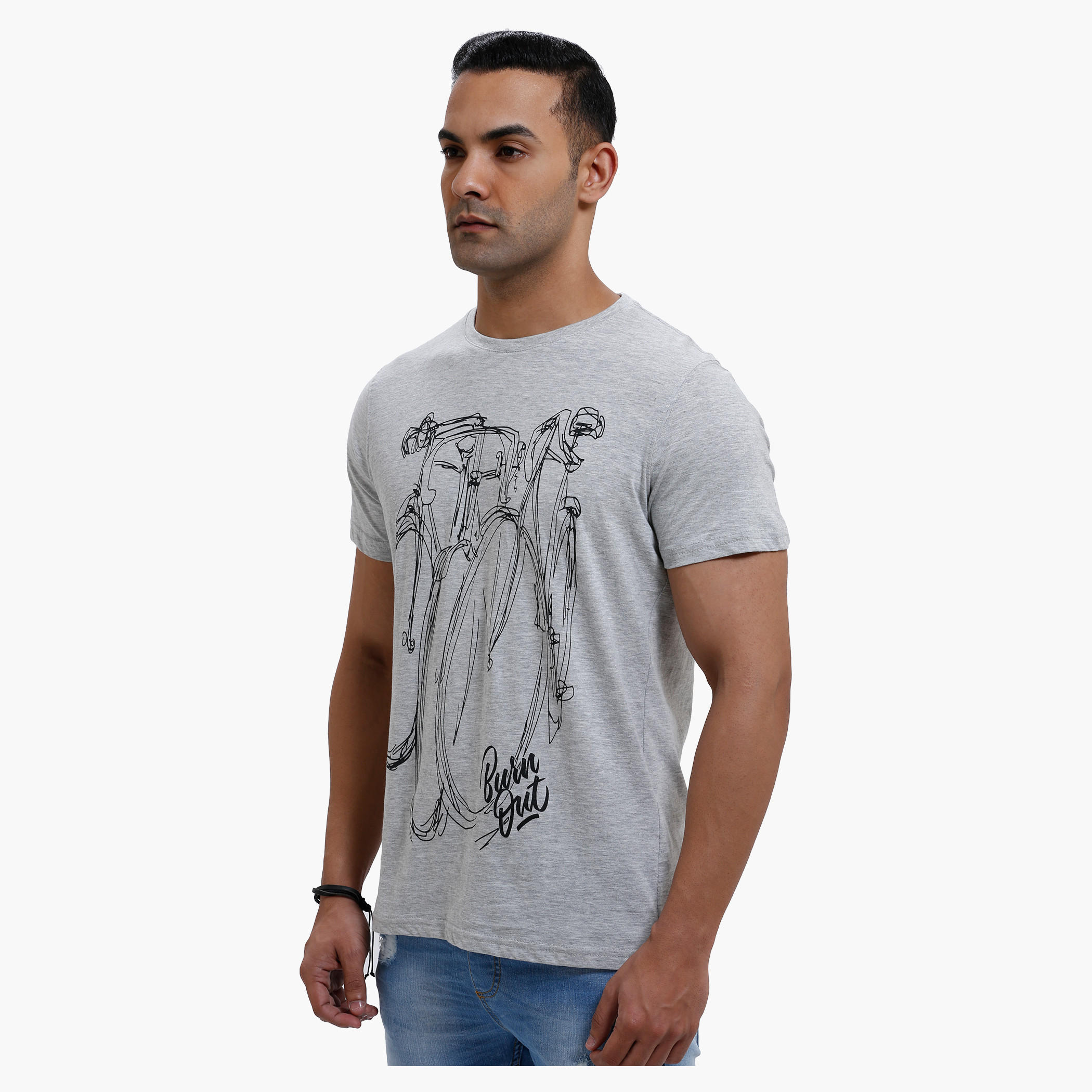 Printed Round Neck T-Shirt with Short Sleeves in Slim Fit-men-clothing-tshirtsandpolos-tshirts-image-8