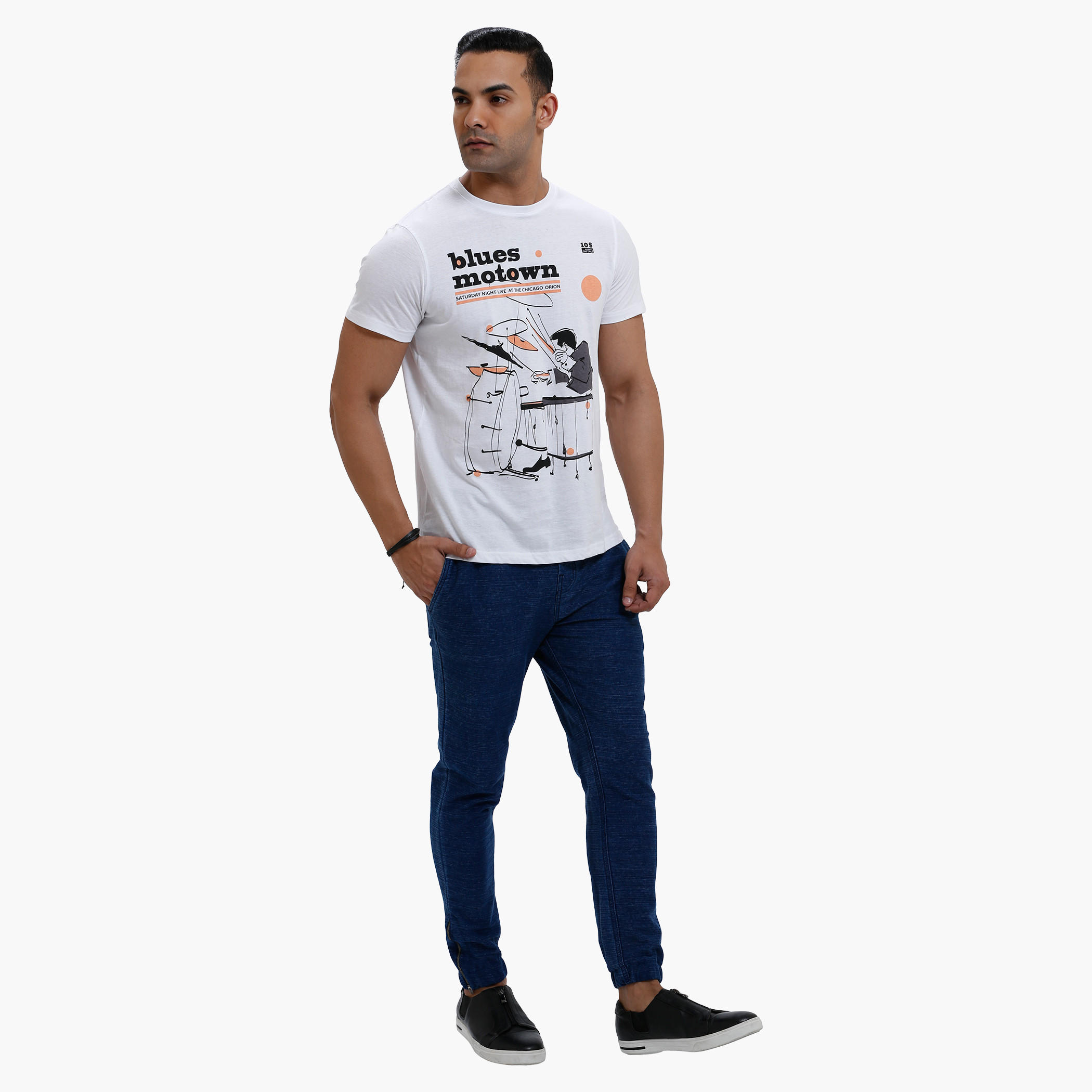 Printed Round Neck T-Shirt with Short Sleeves in Slim Fit-men-clothing-tshirtsandpolos-tshirts-image-5