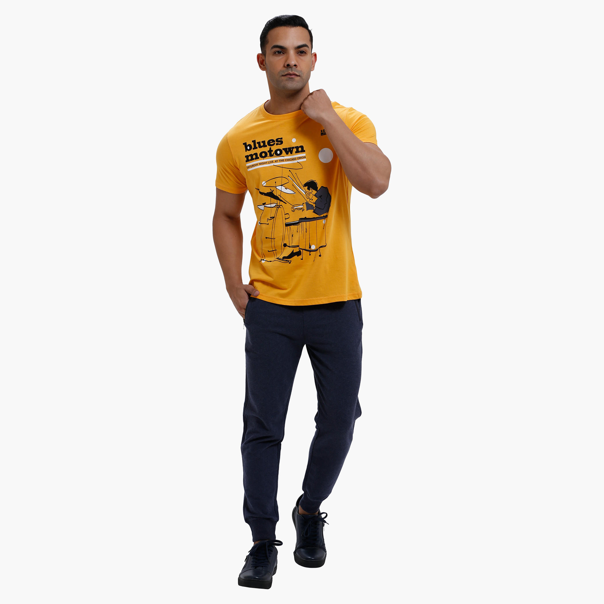 Printed Round Neck T-Shirt with Short Sleeves in Slim Fit-men-clothing-tshirtsandpolos-tshirts-image-10