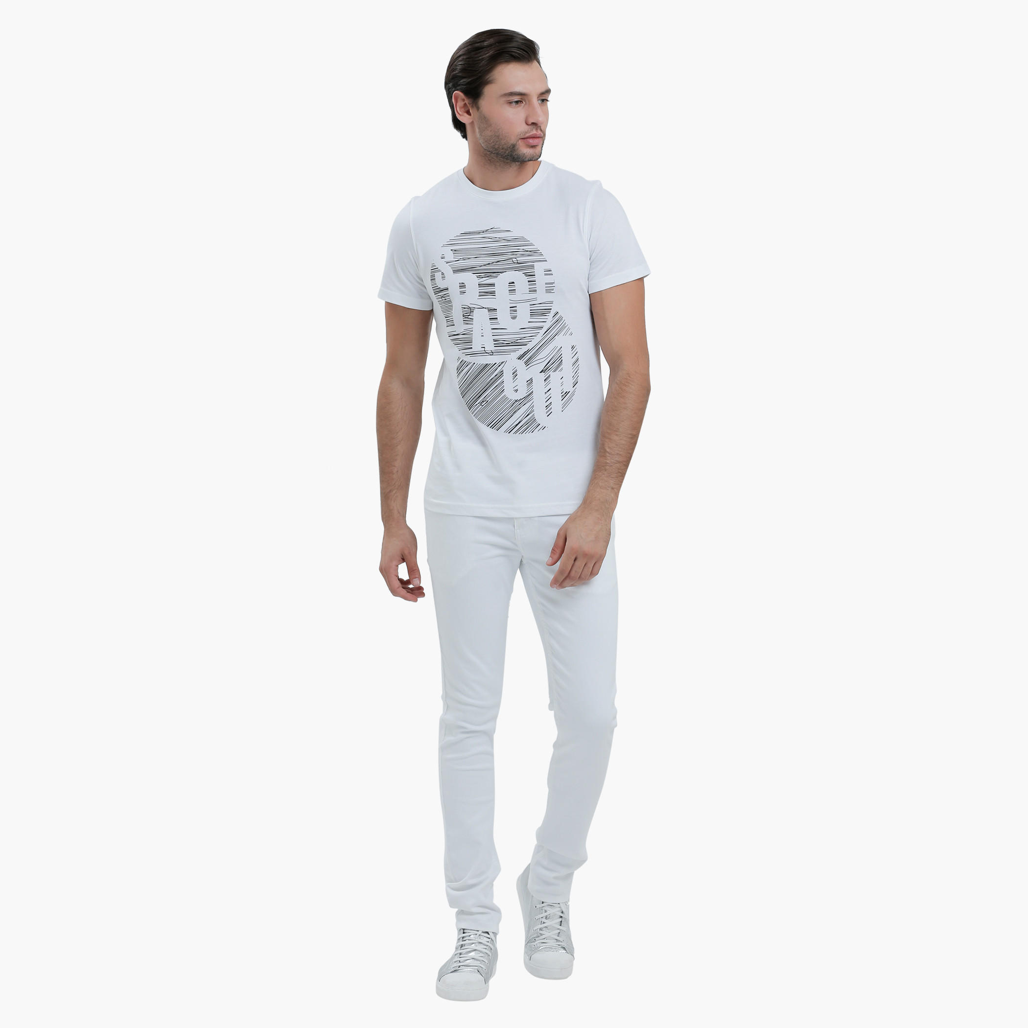 Graphic Print T-Shirt with Round Neck and Short Sleeves-men-clothing-tshirtsandpolos-tshirts-image-5