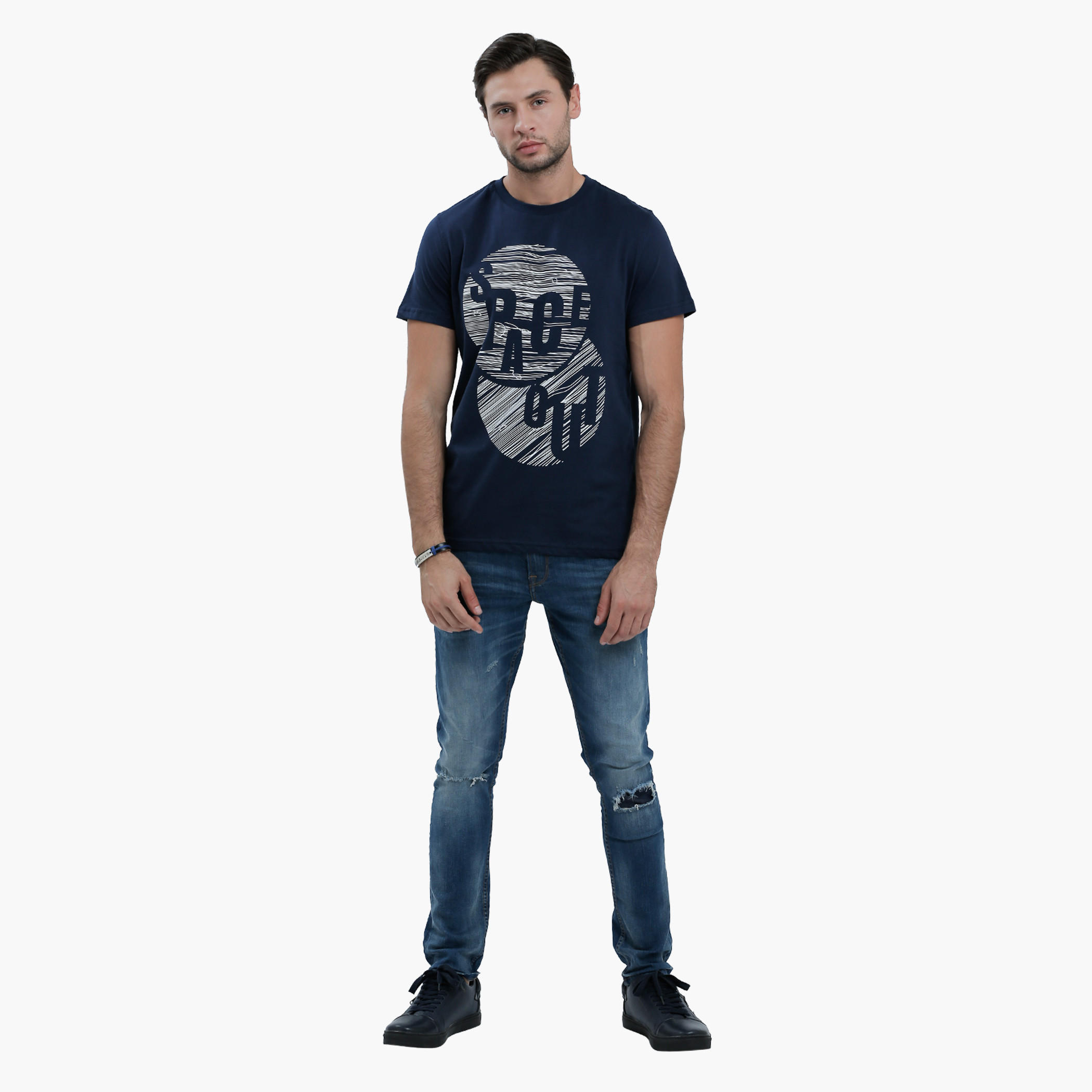 Graphic Print T-Shirt with Round Neck and Short Sleeves-men-clothing-tshirtsandpolos-tshirts-image-10