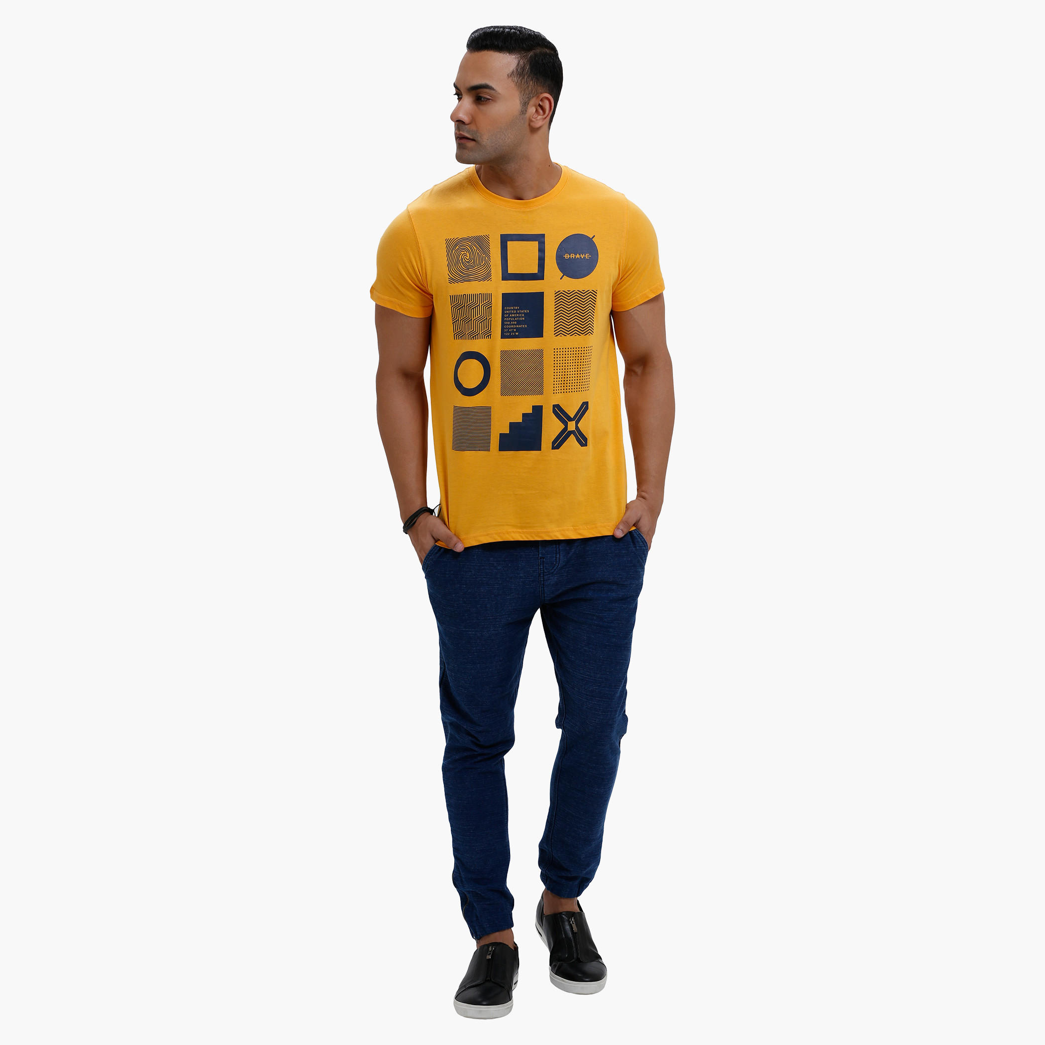 Printed Round Neck T-Shirt with Short Sleeves in Slim Fit-men-clothing-tshirtsandpolos-tshirts-image-5
