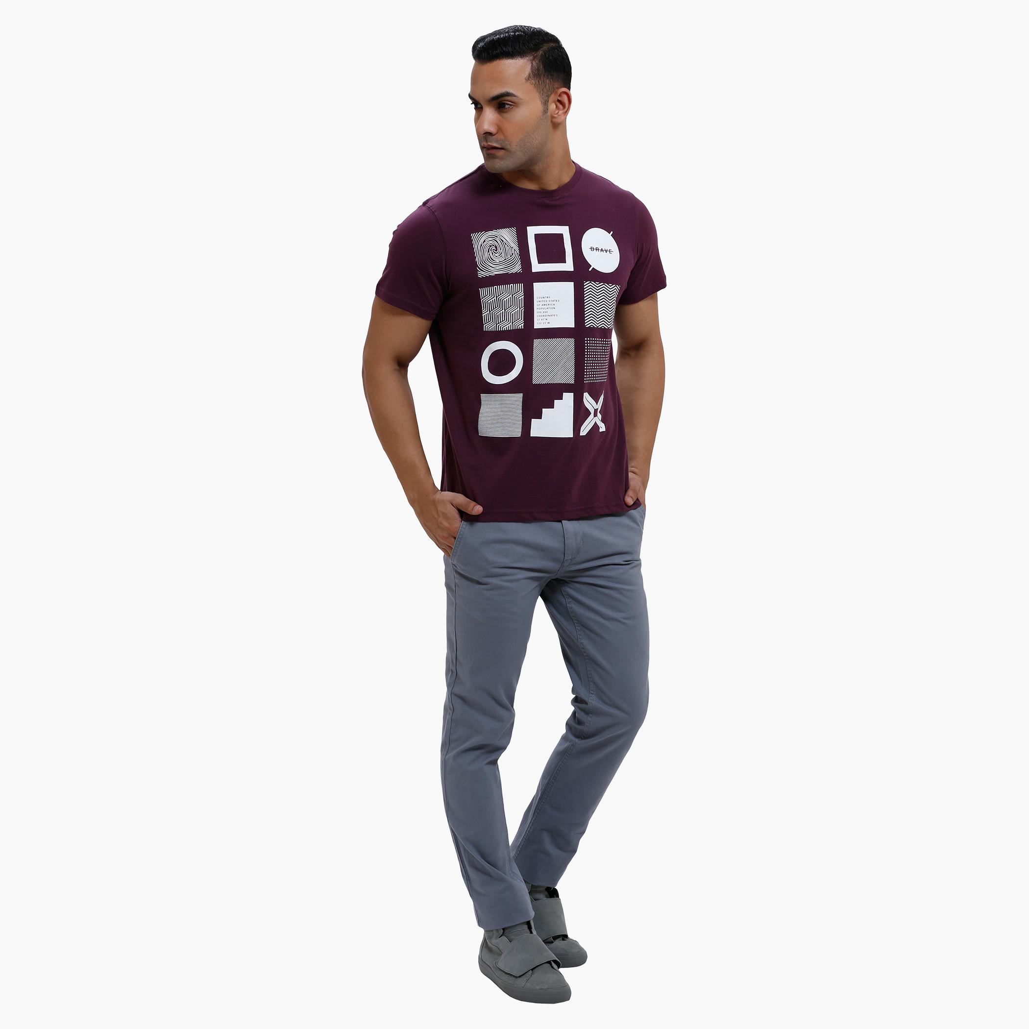 Printed Round Neck T-Shirt with Short Sleeves in Slim Fit-men-clothing-tshirtsandpolos-tshirts-image-10