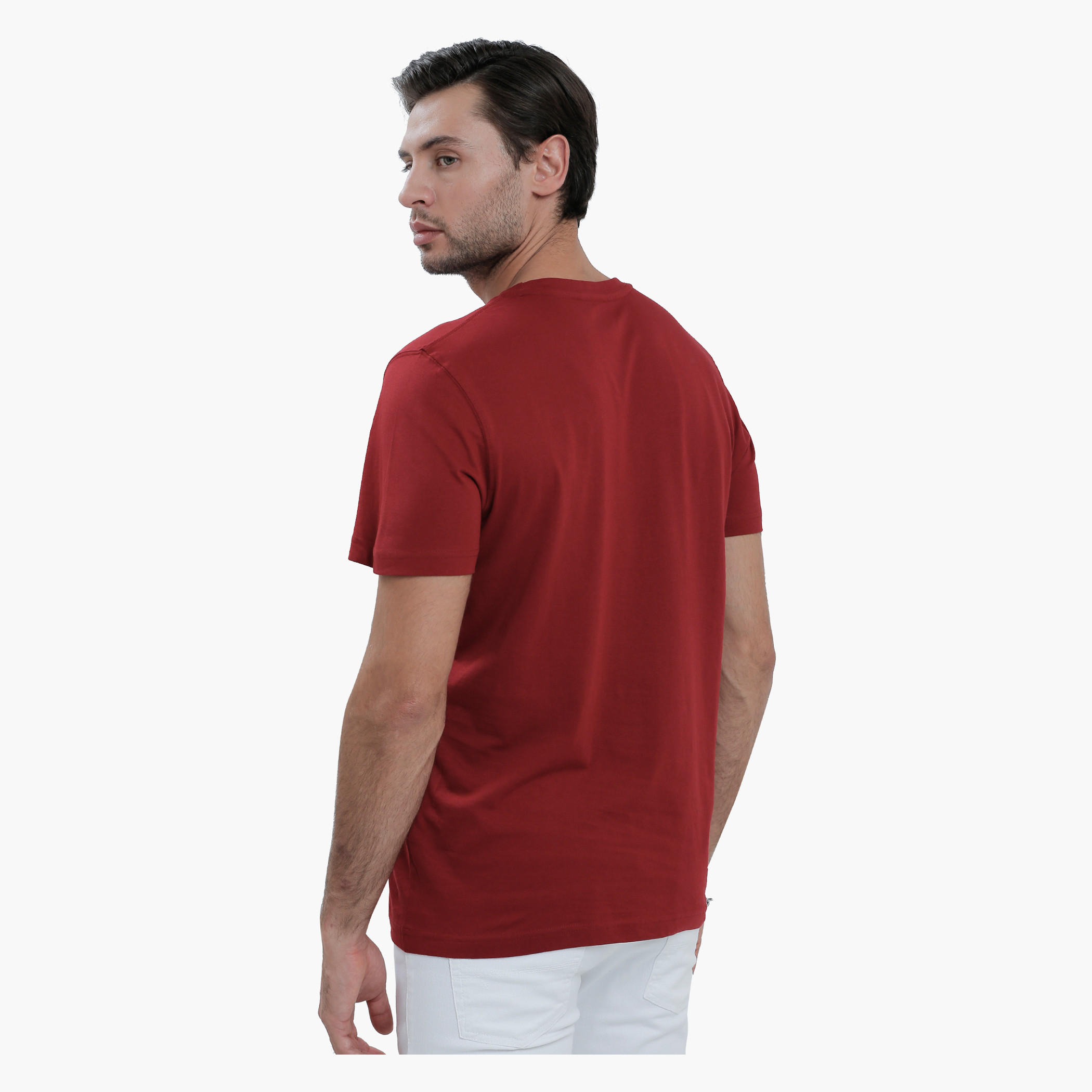 Graphic Print T-Shirt with Round Neck and Short Sleeves-men-clothing-tshirtsandpolos-tshirts-image-2