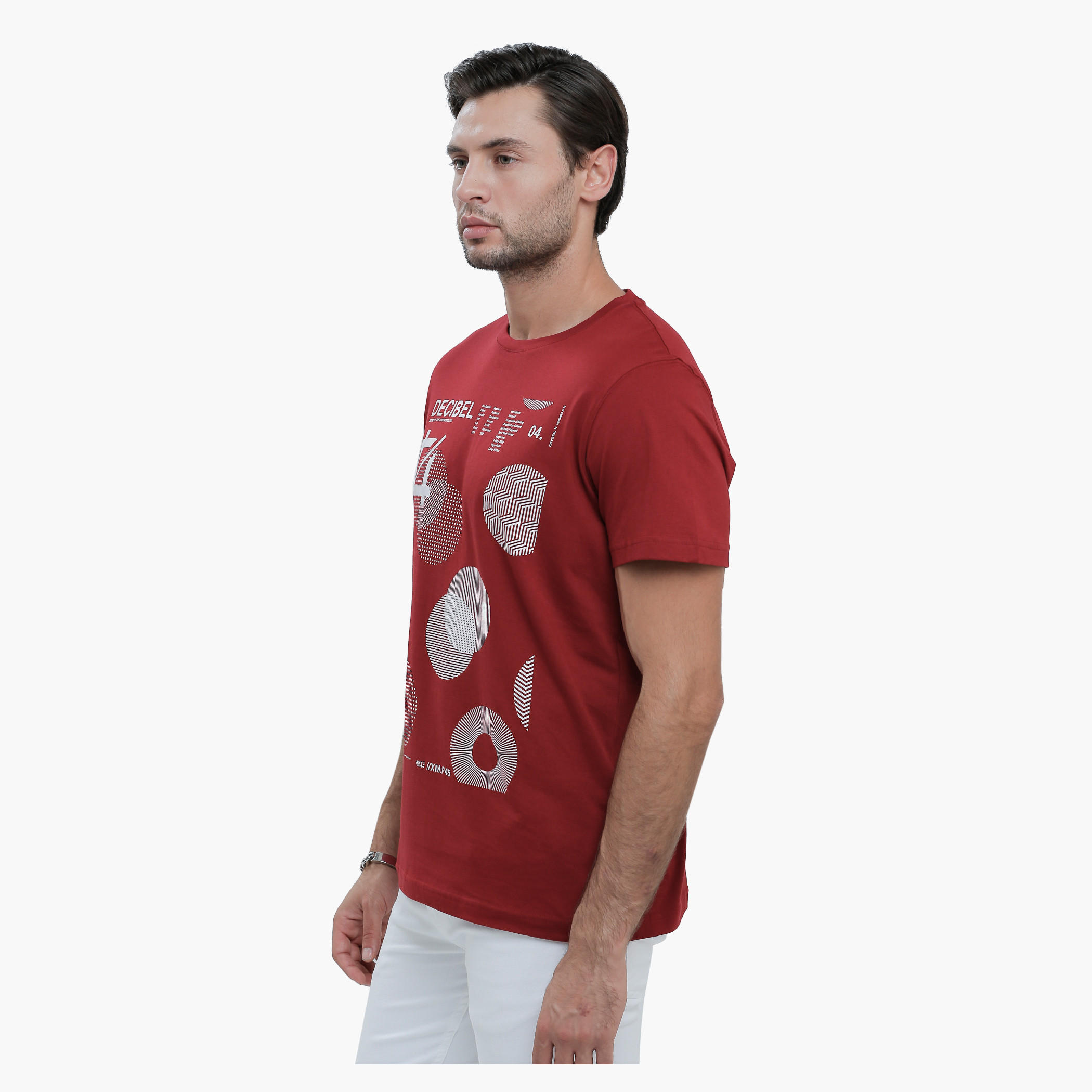 Graphic Print T-Shirt with Round Neck and Short Sleeves-men-clothing-tshirtsandpolos-tshirts-image-3