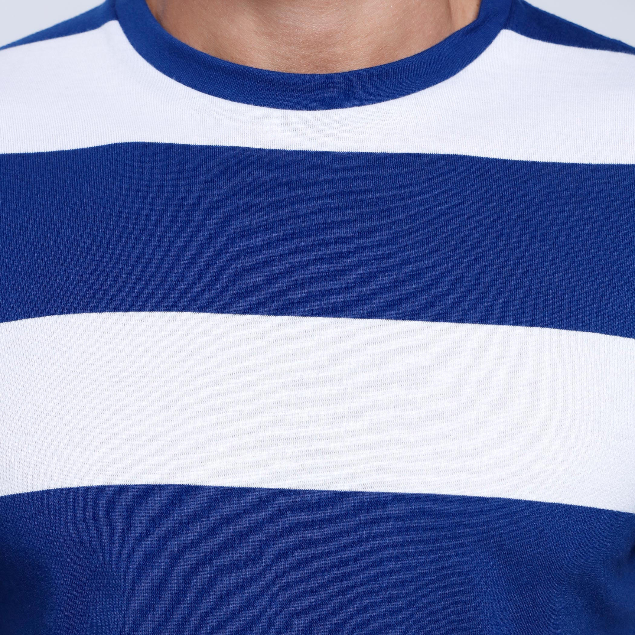 Striped T-Shirt with Crew Neck and Short Sleeves-men-clothing-tshirtsandpolos-tshirts-image-4