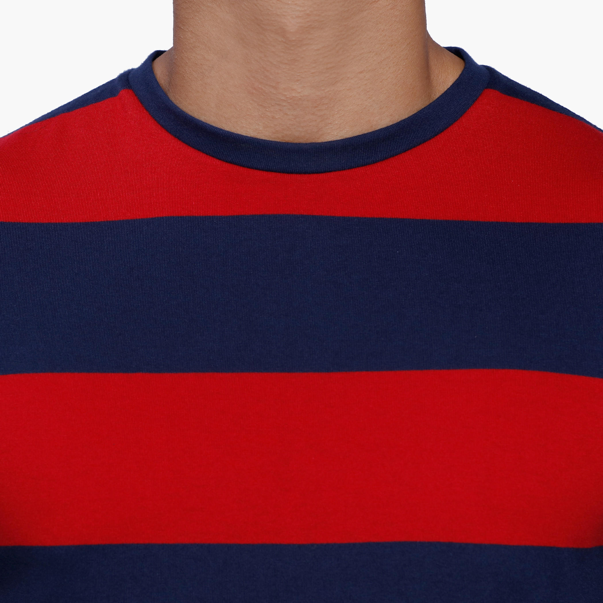 Striped T-Shirt with Crew Neck and Short Sleeves-men-clothing-tshirtsandpolos-tshirts-image-4
