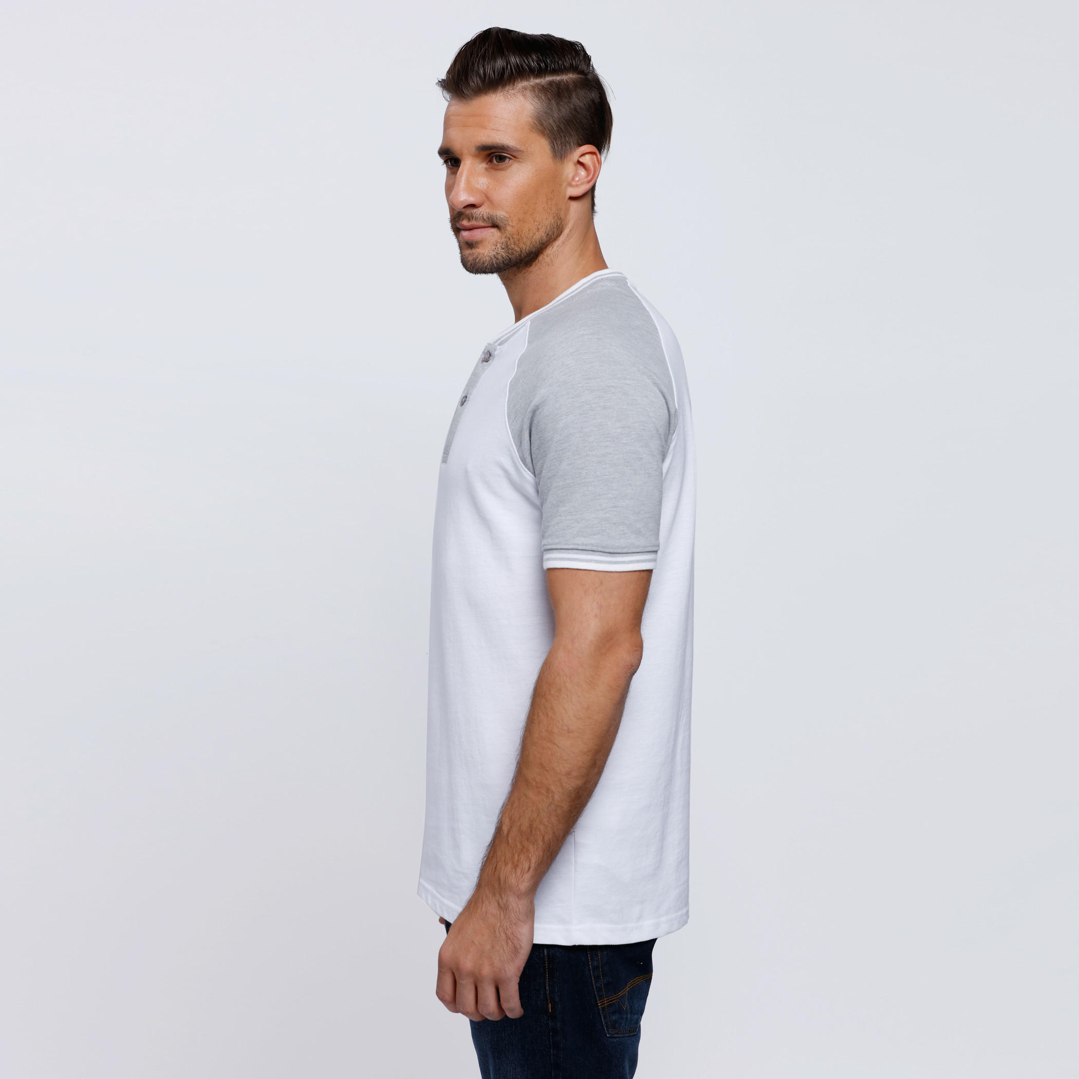 Henley Neck T-Shirt with Short Sleeves-men-clothing-tshirtsandpolos-tshirts-image-8