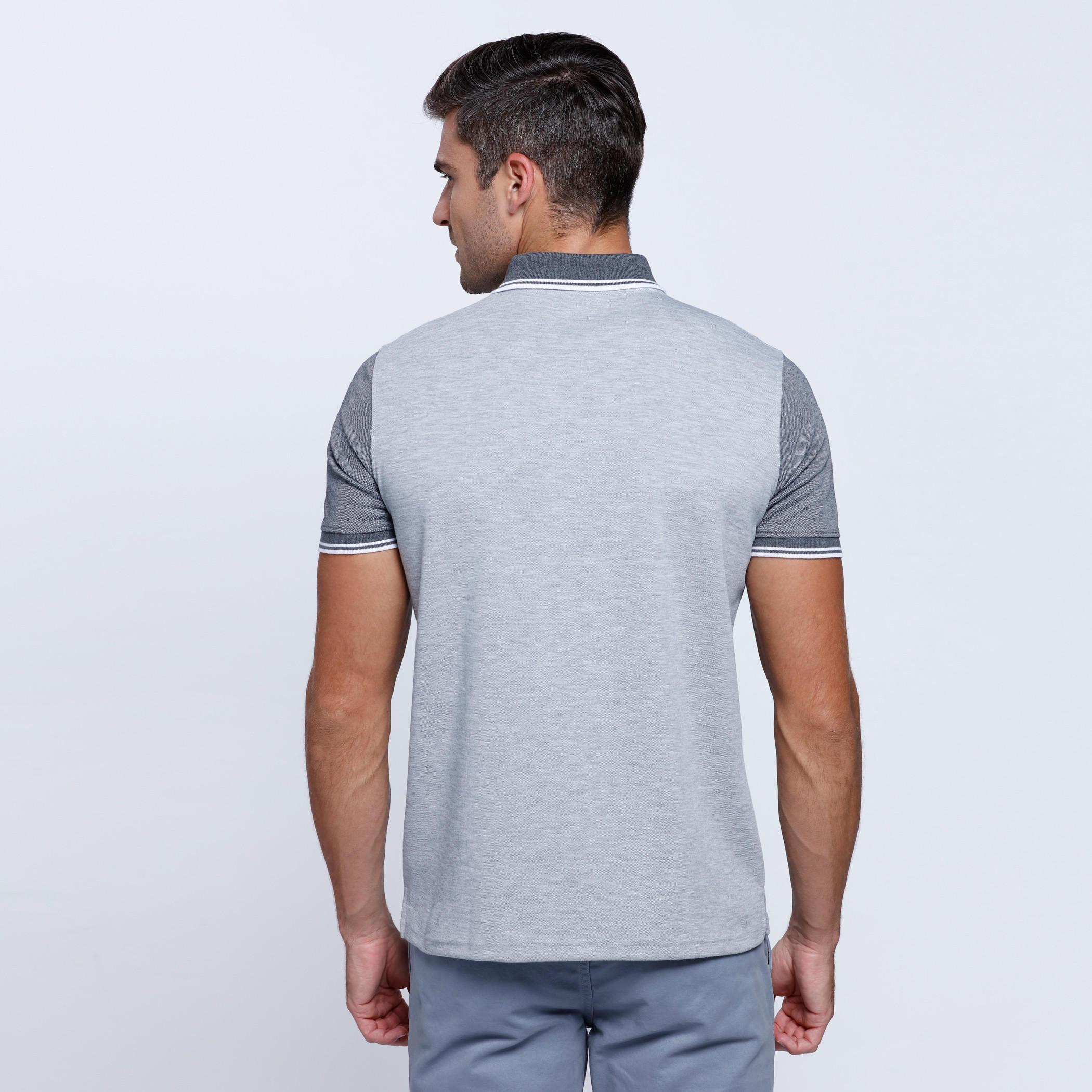 Short Sleeves T-Shirt with Polo Neckline-men-clothing-tshirtsandpolos-polos-image-2