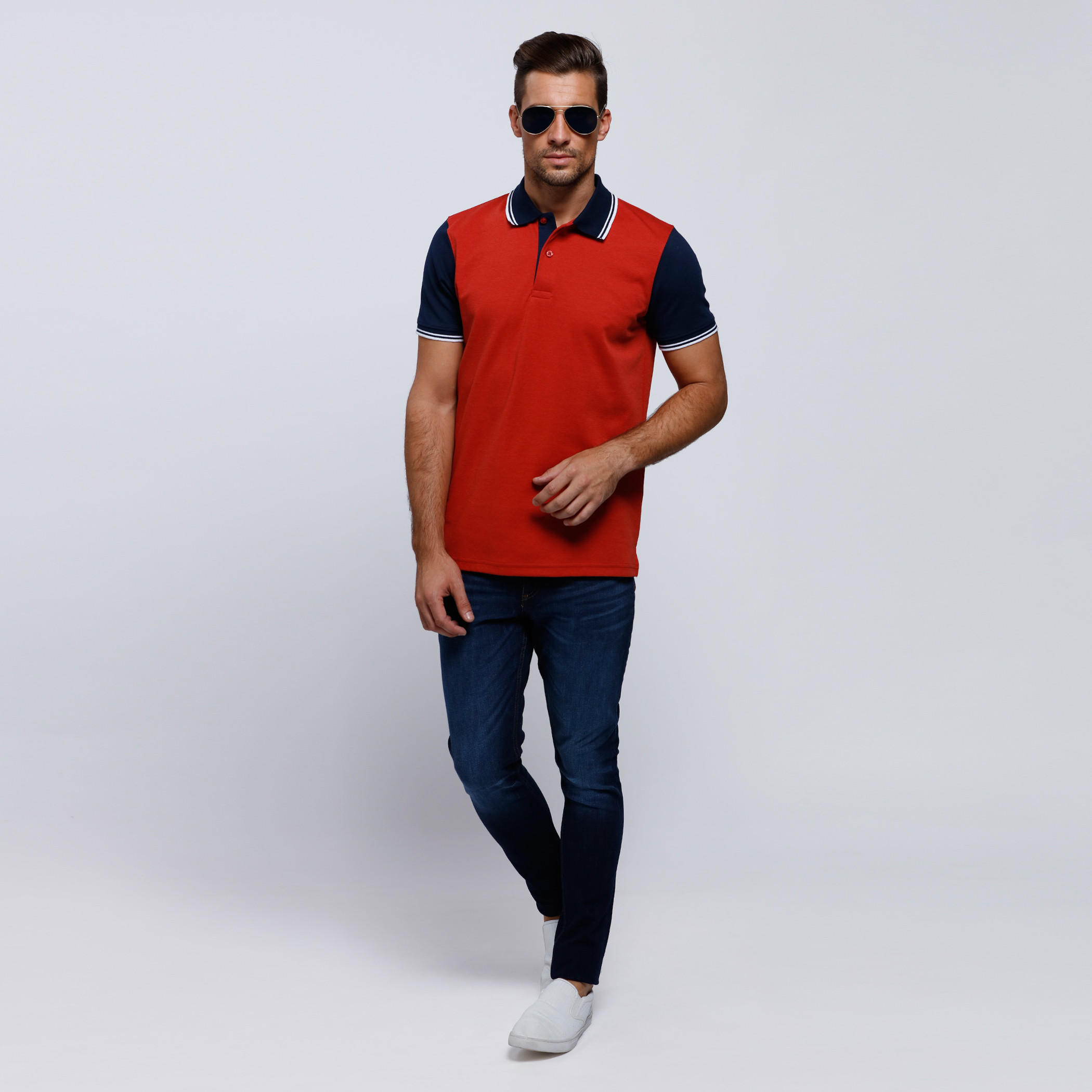 Polo Neck T-Shirt with Short Sleeves-men-clothing-tshirtsandpolos-polos-image-5